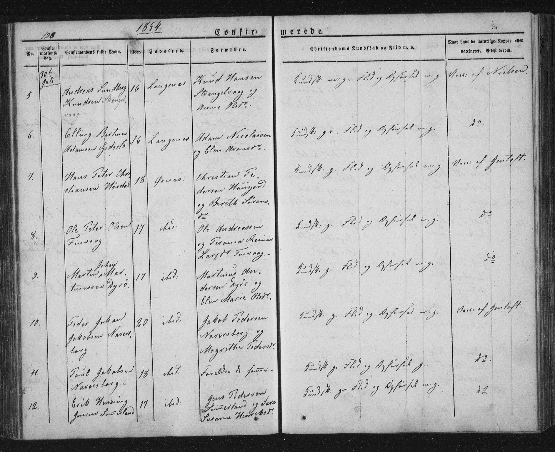 Ministerialprotokoller, klokkerbøker og fødselsregistre - Nordland, AV/SAT-A-1459/893/L1332: Parish register (official) no. 893A05, 1841-1858, p. 123