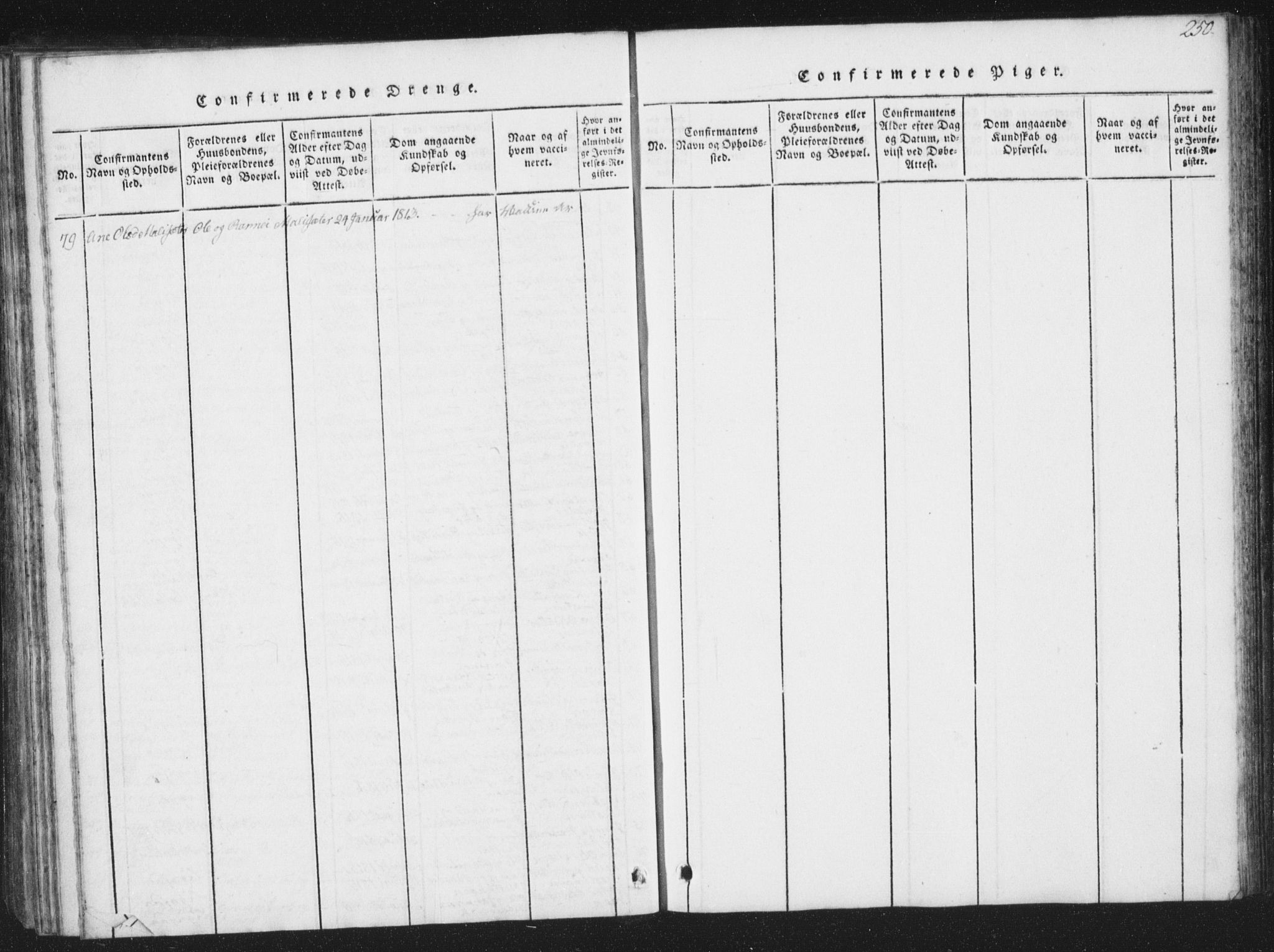 Ministerialprotokoller, klokkerbøker og fødselsregistre - Sør-Trøndelag, SAT/A-1456/672/L0862: Parish register (copy) no. 672C01, 1816-1831, p. 250