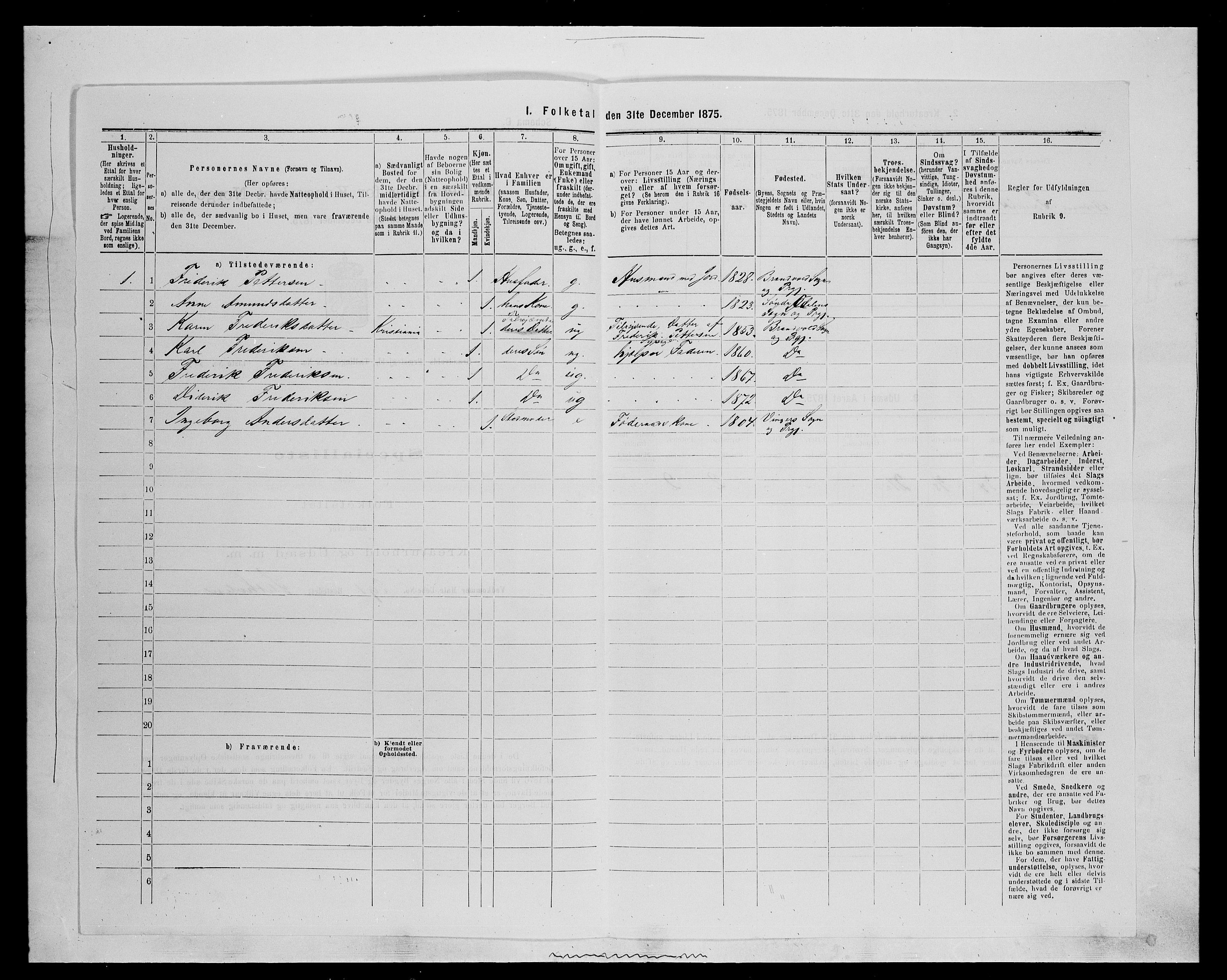 SAH, 1875 census for 0422P Brandval, 1875, p. 419