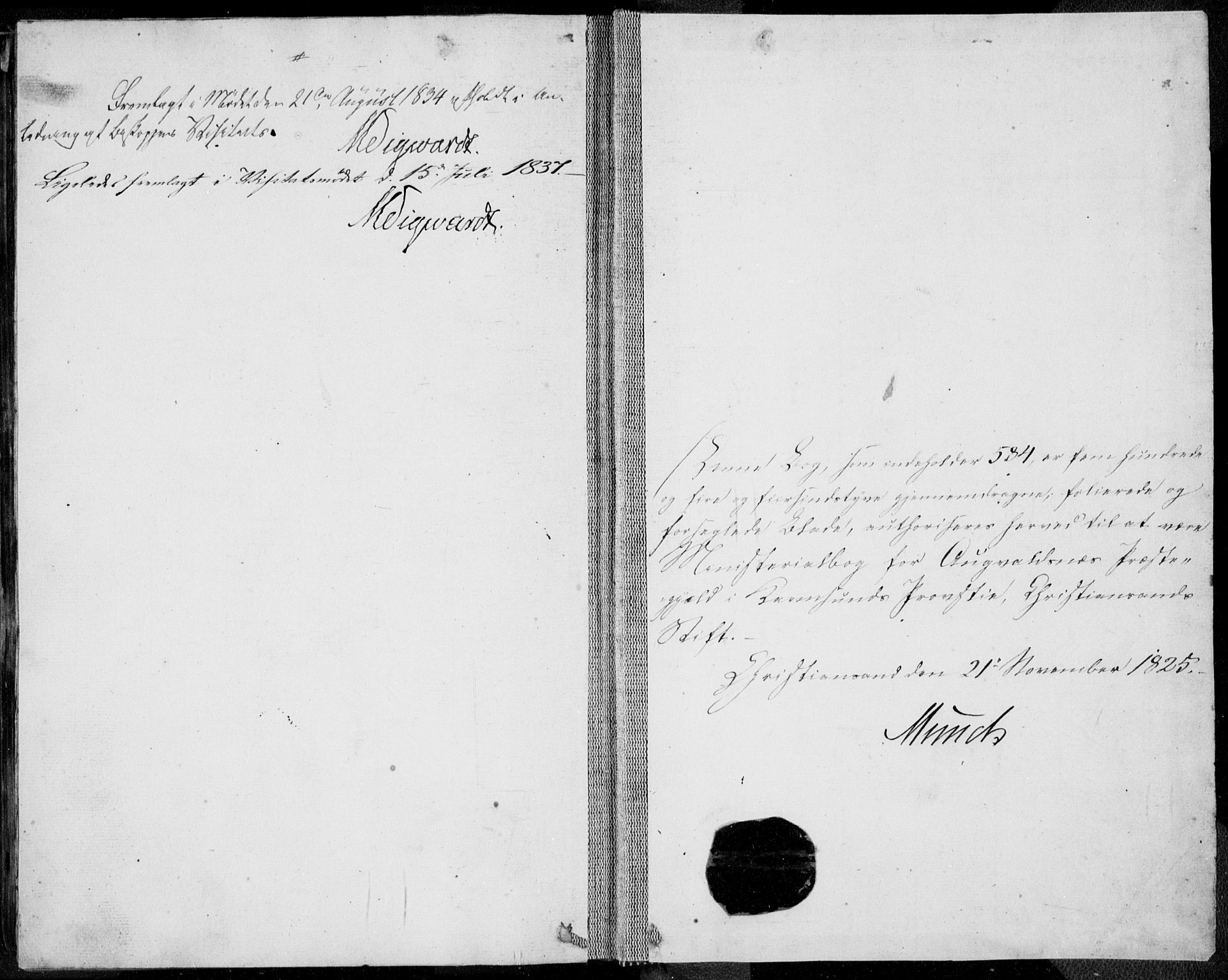 Avaldsnes sokneprestkontor, SAST/A -101851/H/Ha/Haa/L0005: Parish register (official) no. A 5.2, 1825-1841