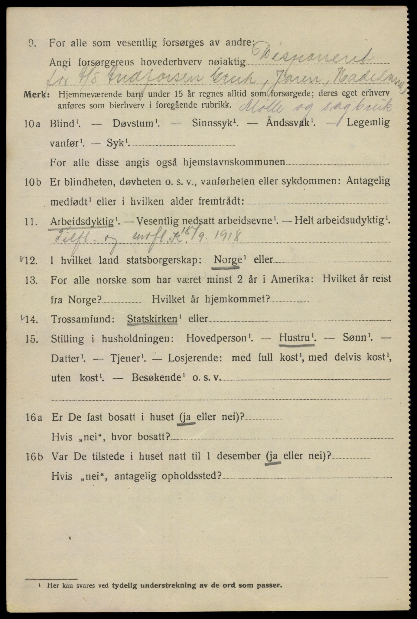 SAO, 1920 census for Kristiania, 1920, p. 152074