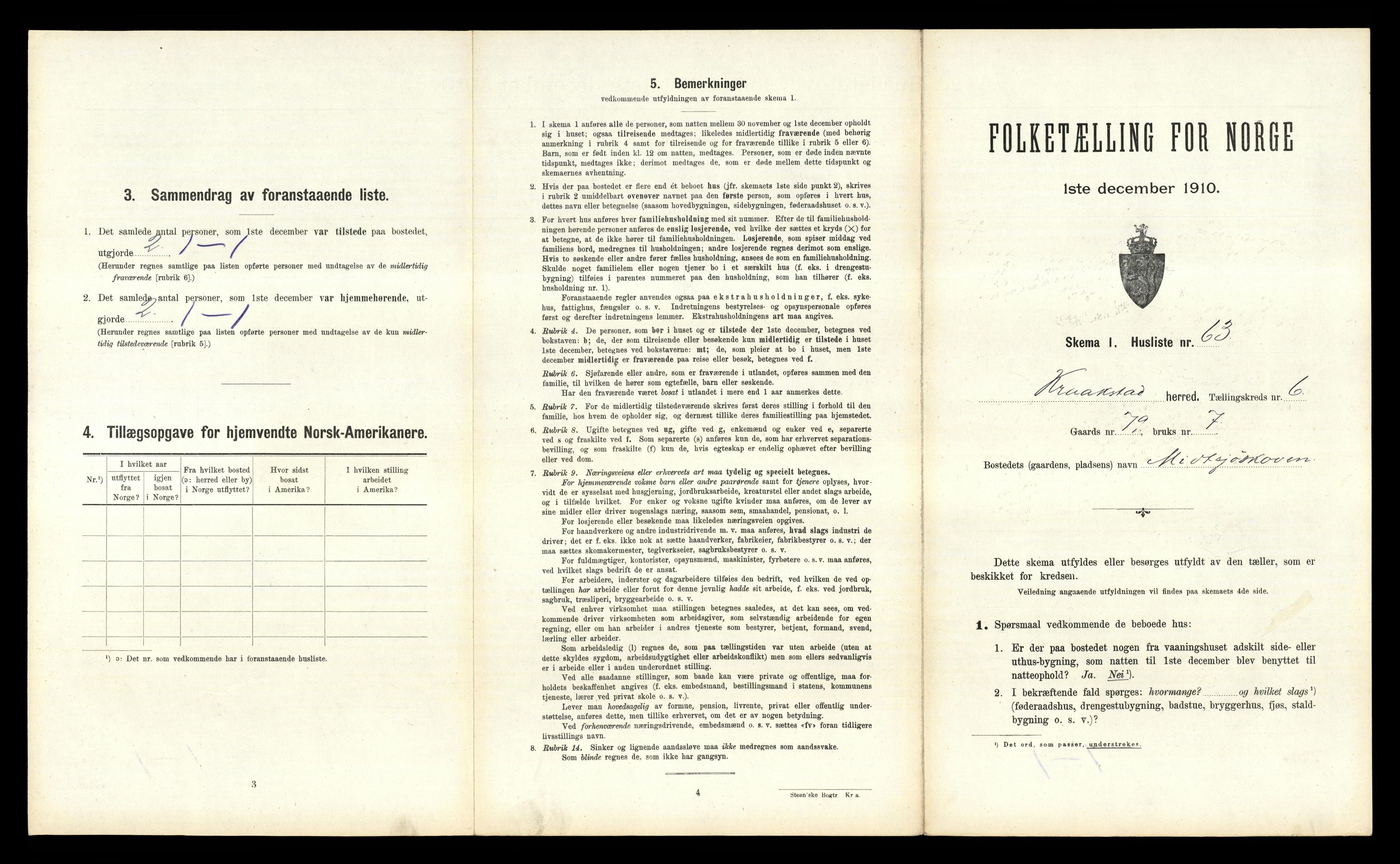 RA, 1910 census for Kråkstad, 1910, p. 847