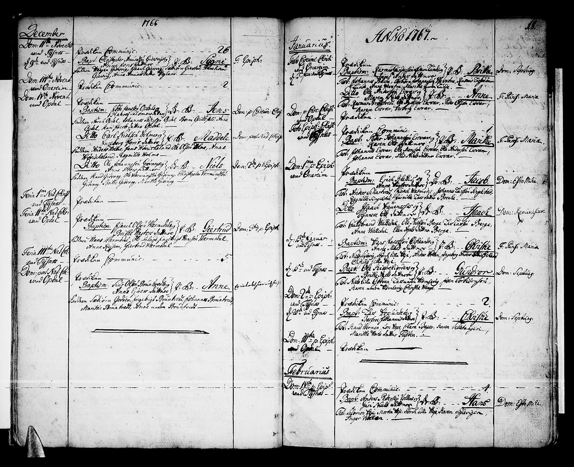 Tysnes sokneprestembete, AV/SAB-A-78601/H/Haa: Parish register (official) no. A 5, 1762-1793, p. 18