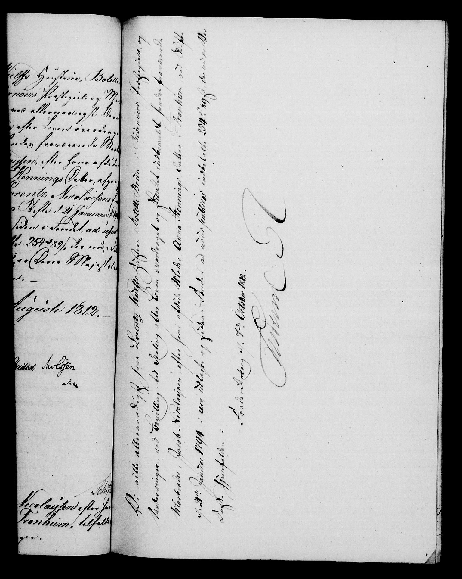 Rentekammeret, Kammerkanselliet, AV/RA-EA-3111/G/Gf/Gfa/L0094: Norsk relasjons- og resolusjonsprotokoll (merket RK 52.94), 1812, p. 503