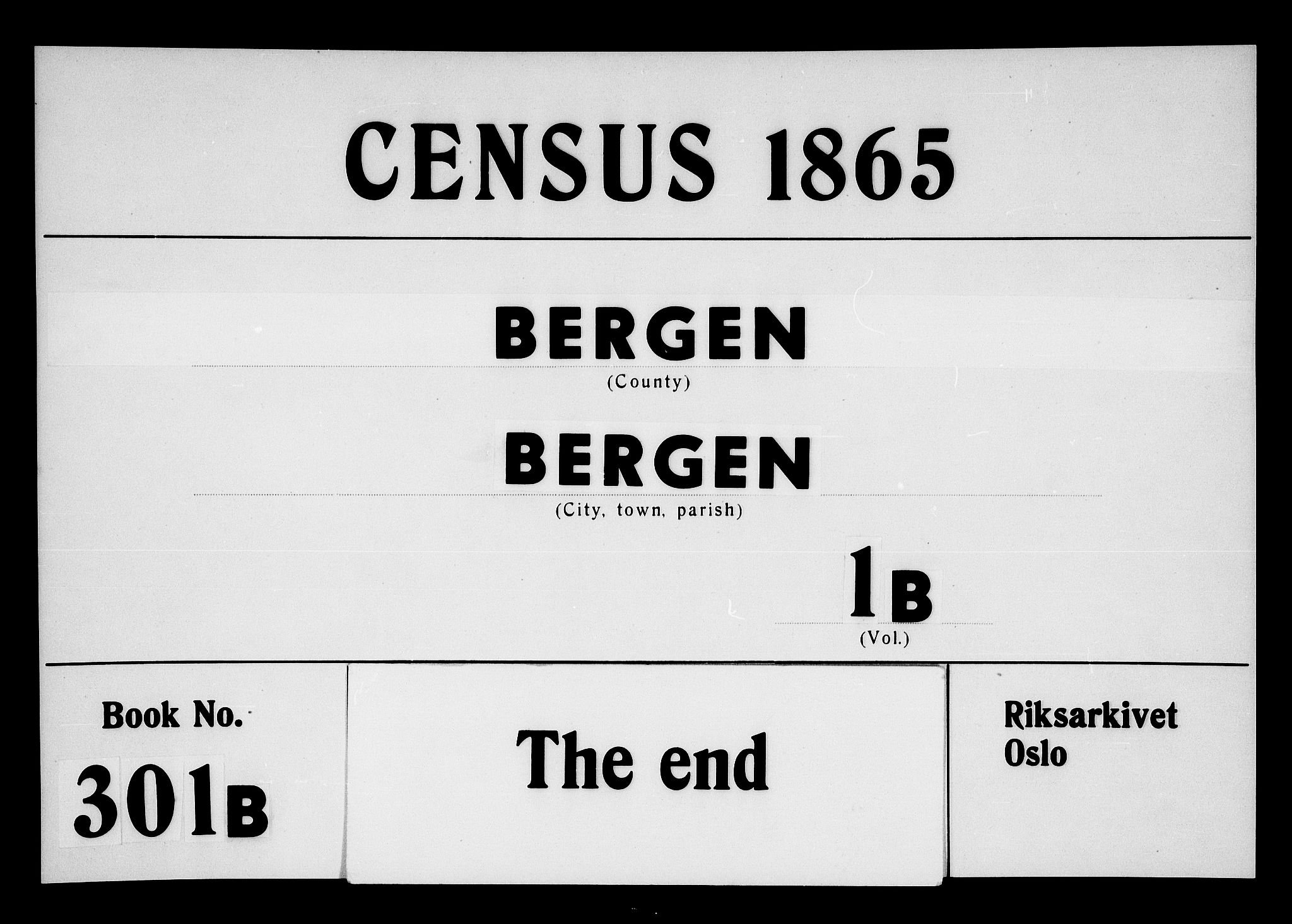 RA, 1865 census for Bergen, 1865, p. 547