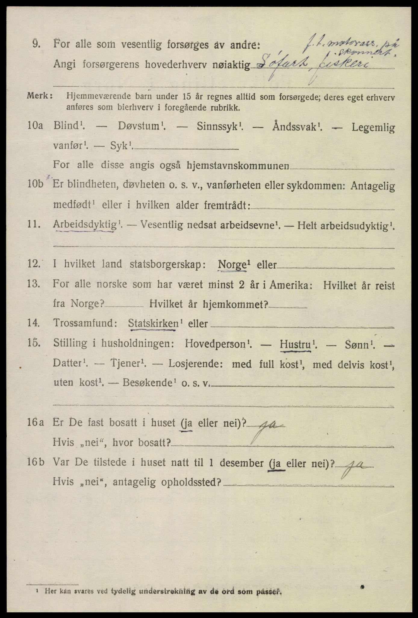 SAK, 1920 census for Eide, 1920, p. 1157