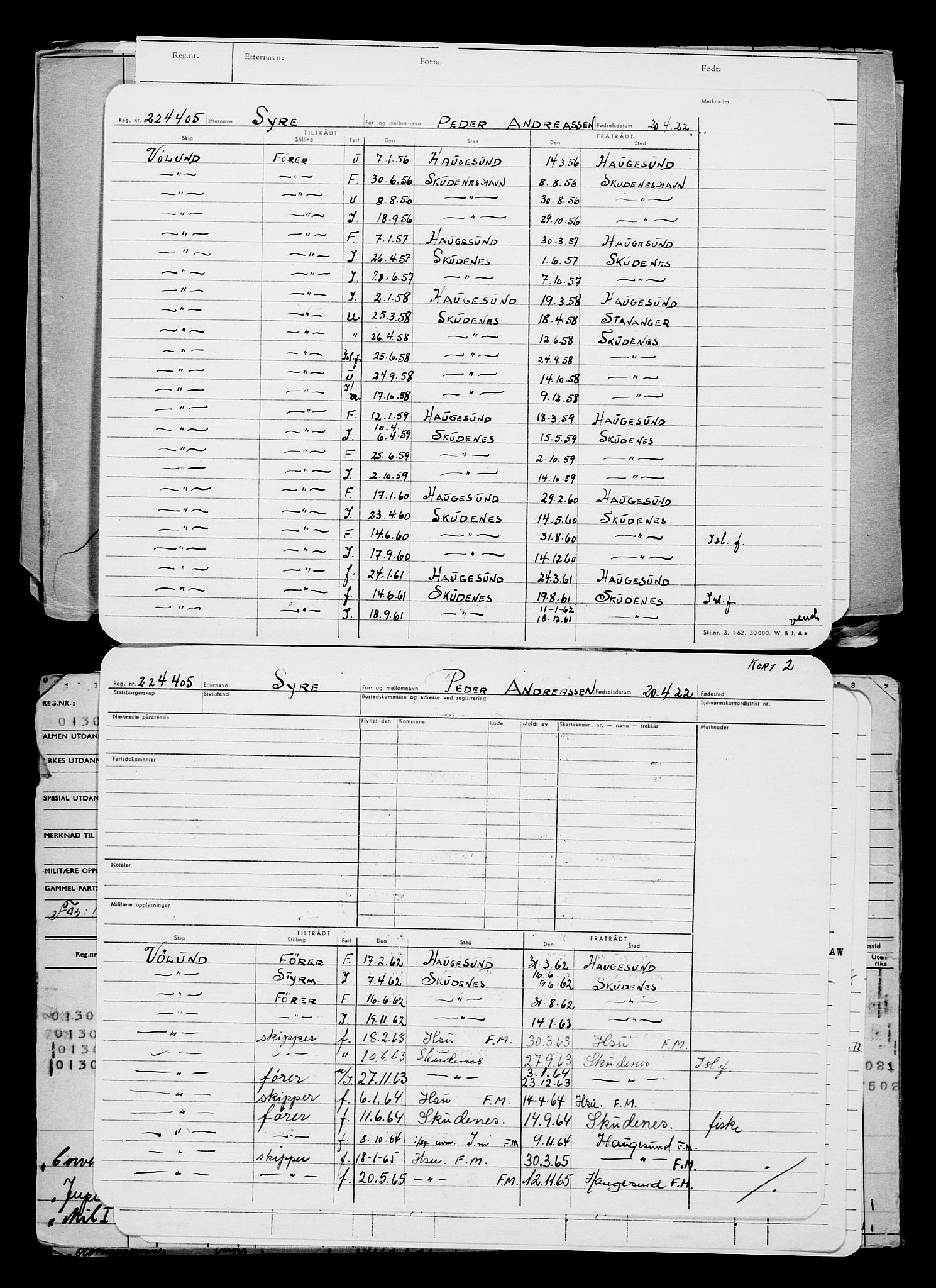 Direktoratet for sjømenn, AV/RA-S-3545/G/Gb/L0205: Hovedkort, 1922, p. 532