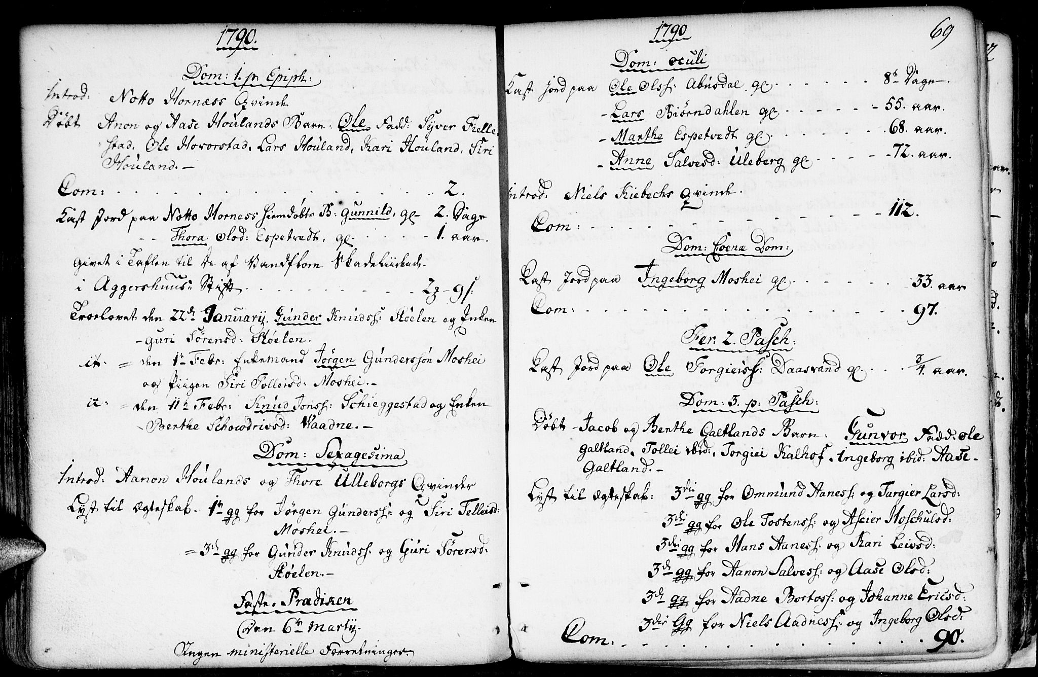 Evje sokneprestkontor, SAK/1111-0008/F/Fa/Fab/L0002: Parish register (official) no. A 2, 1765-1816, p. 69