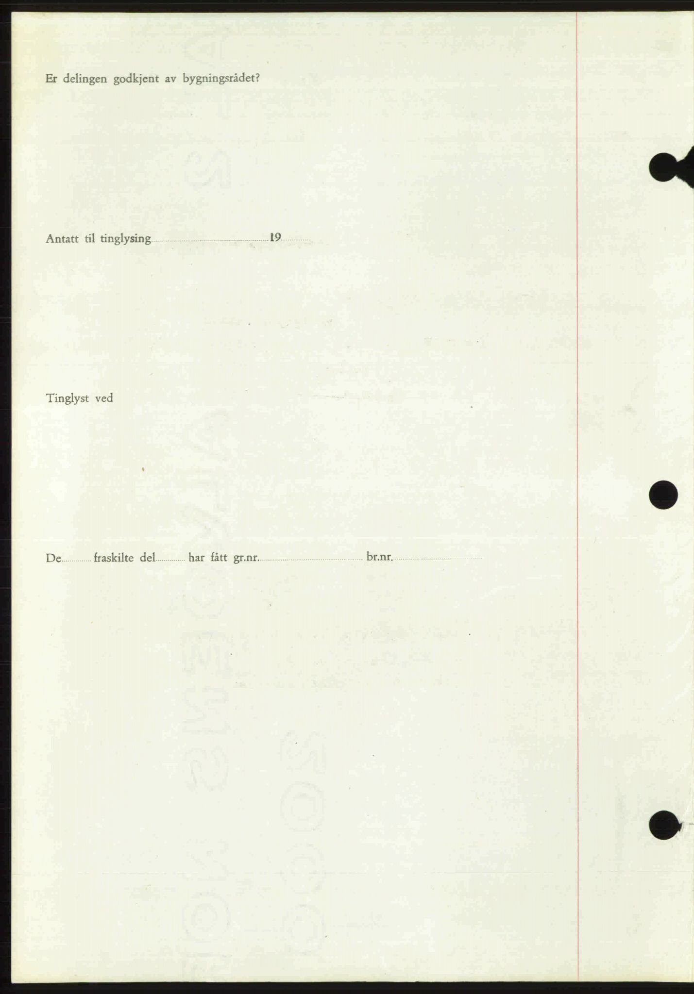 Toten tingrett, SAH/TING-006/H/Hb/Hbc/L0020: Mortgage book no. Hbc-20, 1948-1948, Diary no: : 3485/1948