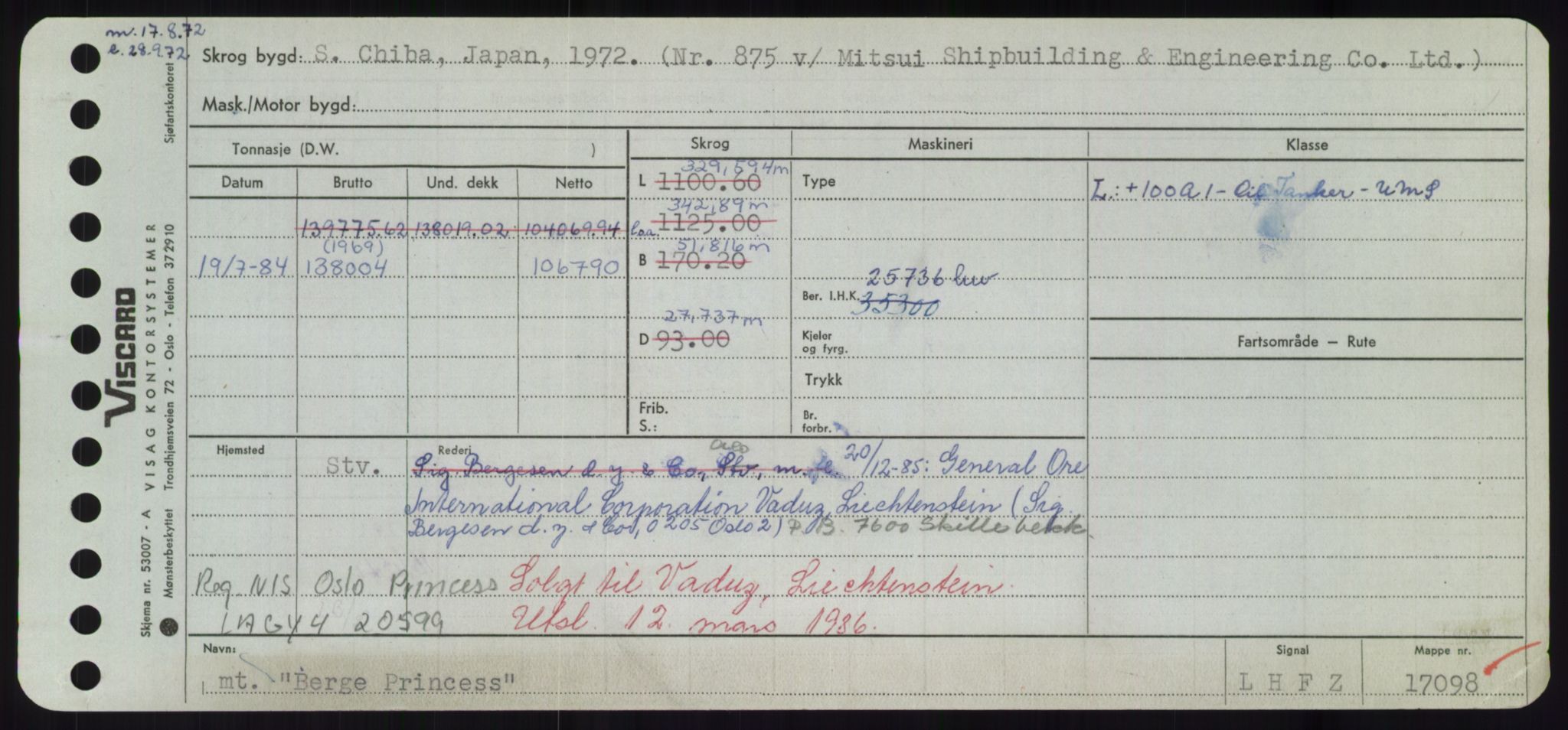 Sjøfartsdirektoratet med forløpere, Skipsmålingen, RA/S-1627/H/Hd/L0003: Fartøy, B-Bev, p. 711