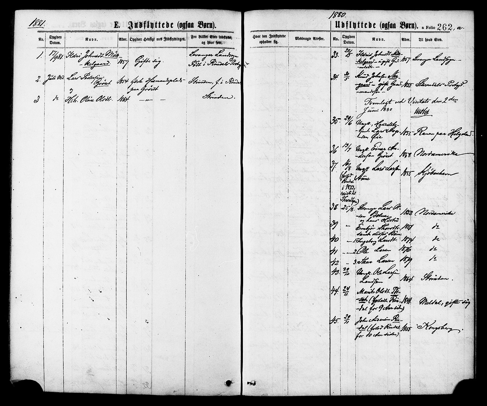 Ministerialprotokoller, klokkerbøker og fødselsregistre - Møre og Romsdal, AV/SAT-A-1454/598/L1068: Parish register (official) no. 598A02, 1872-1881, p. 262