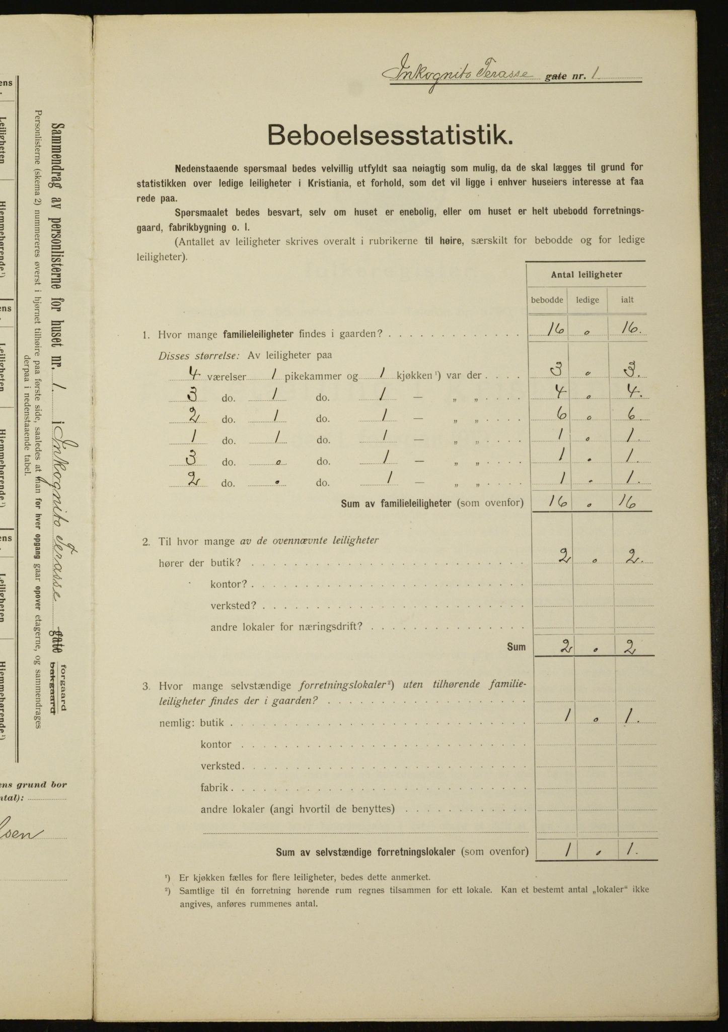 OBA, Municipal Census 1912 for Kristiania, 1912, p. 44720