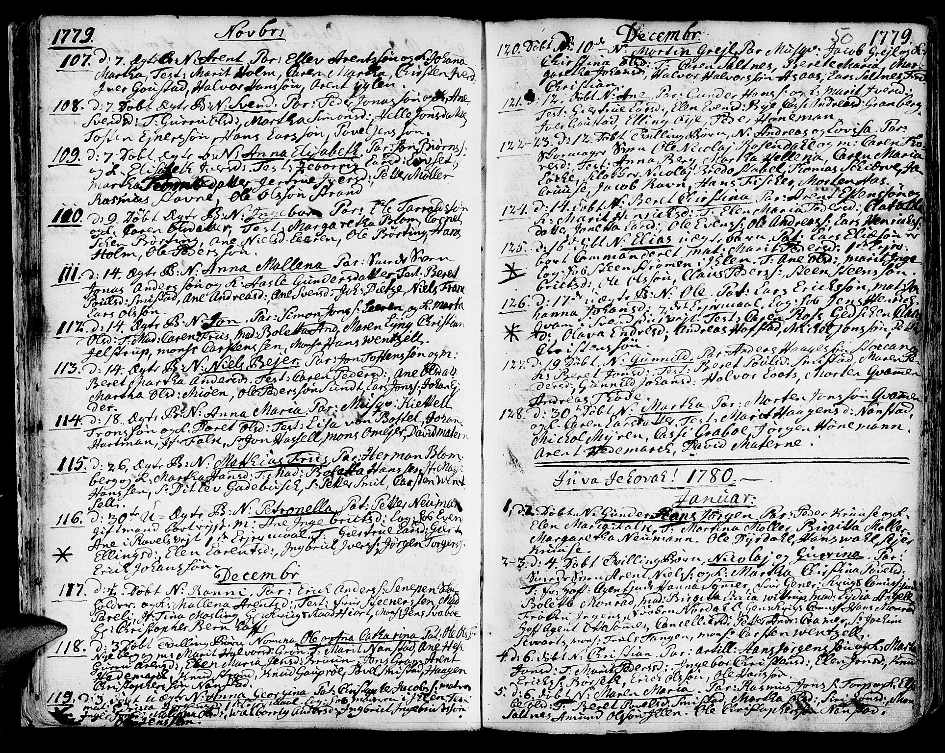 Ministerialprotokoller, klokkerbøker og fødselsregistre - Sør-Trøndelag, SAT/A-1456/601/L0039: Parish register (official) no. 601A07, 1770-1819, p. 50
