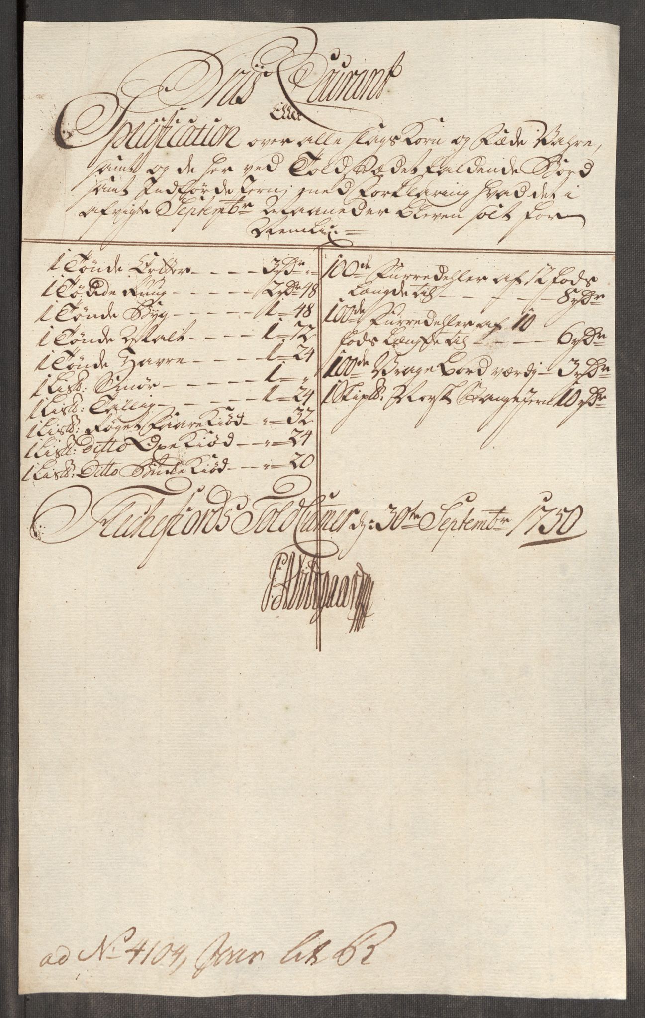 Rentekammeret inntil 1814, Realistisk ordnet avdeling, AV/RA-EA-4070/Oe/L0004: [Ø1]: Priskuranter, 1749-1752, p. 437