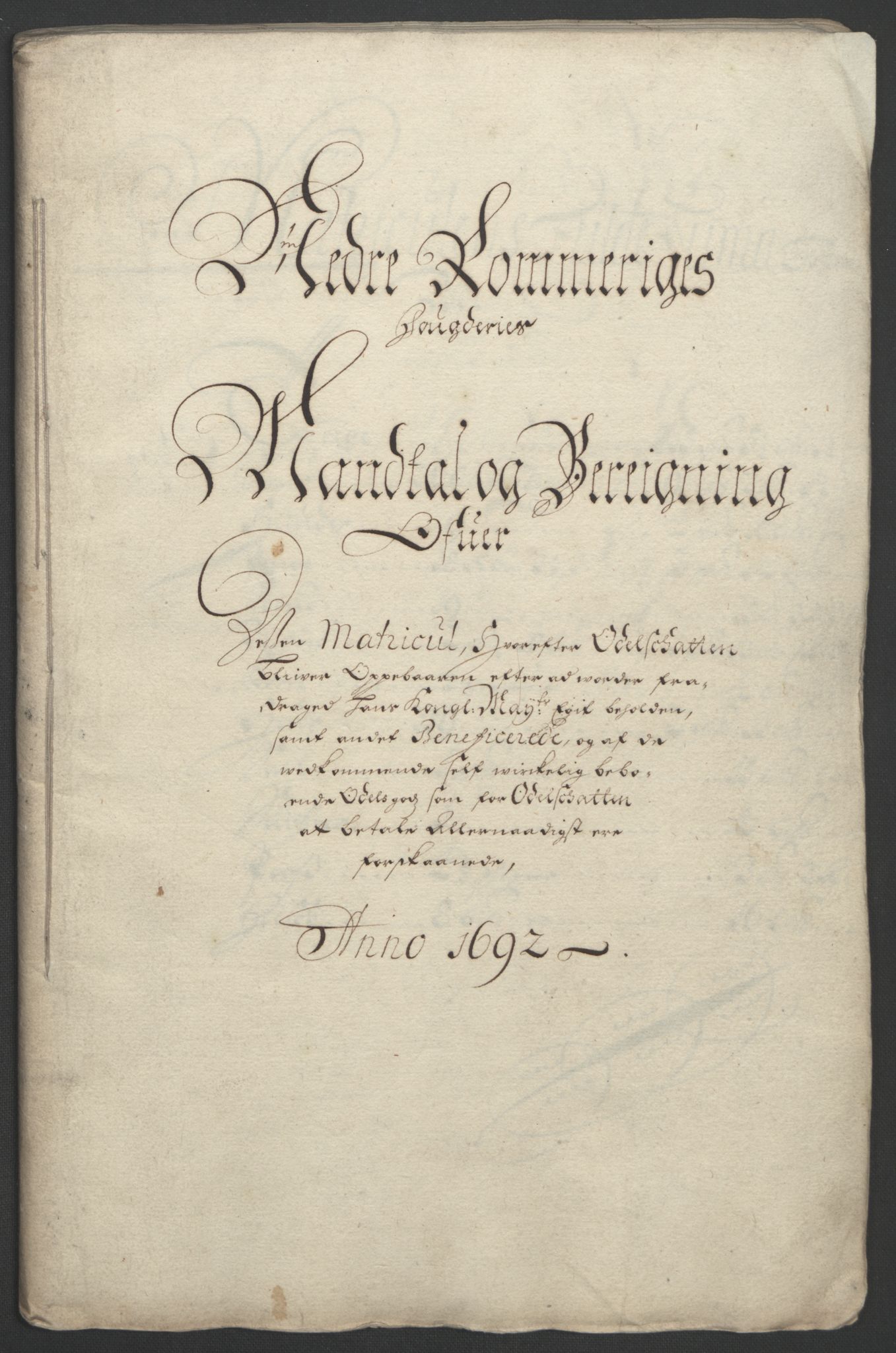 Rentekammeret inntil 1814, Reviderte regnskaper, Fogderegnskap, RA/EA-4092/R11/L0577: Fogderegnskap Nedre Romerike, 1692, p. 49