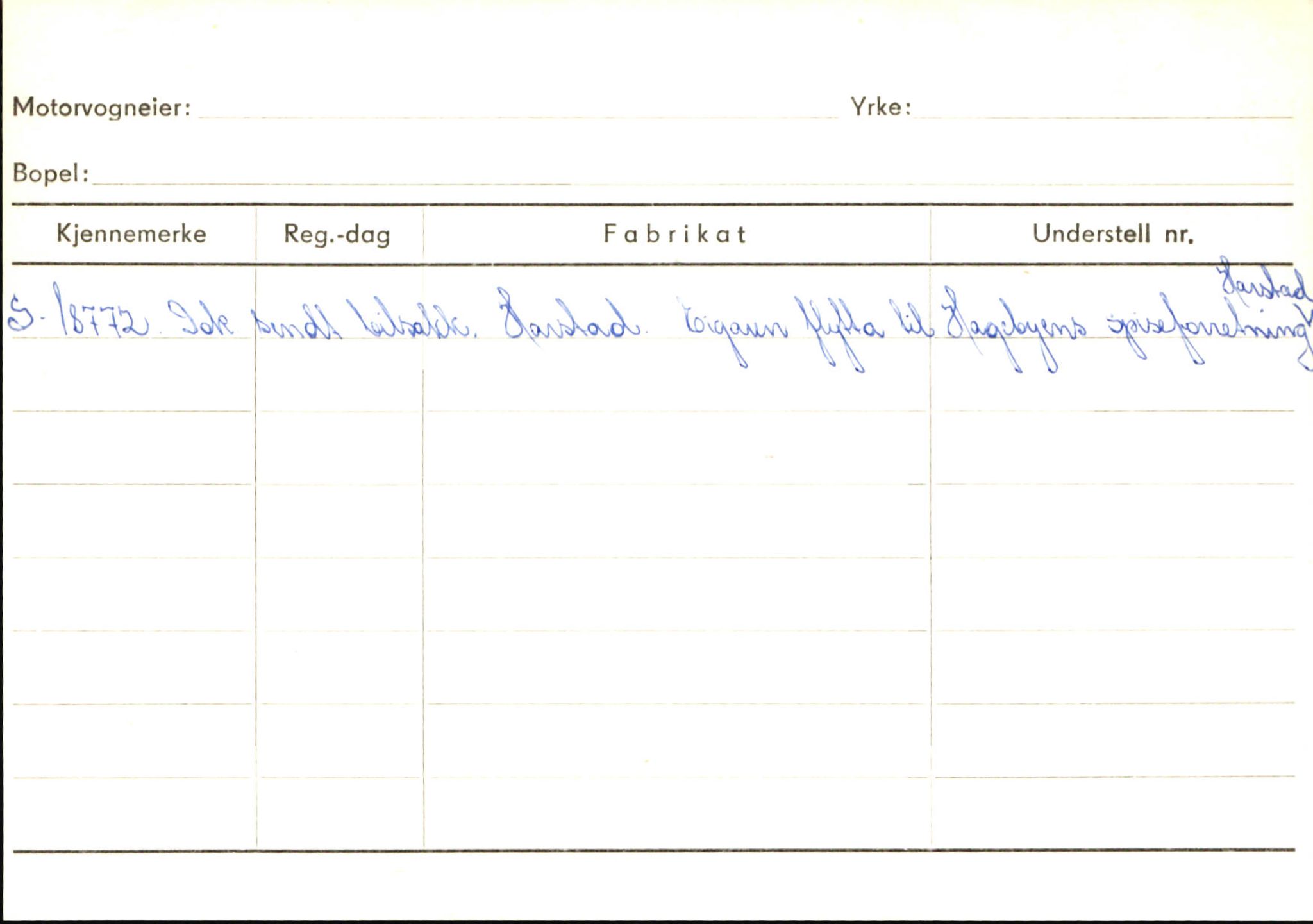 Statens vegvesen, Sogn og Fjordane vegkontor, SAB/A-5301/4/F/L0145: Registerkort Vågsøy S-Å. Årdal I-P, 1945-1975, p. 1646