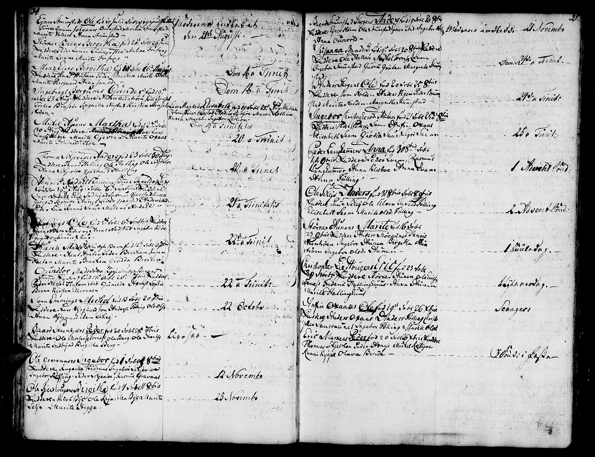 Ministerialprotokoller, klokkerbøker og fødselsregistre - Nord-Trøndelag, AV/SAT-A-1458/746/L0440: Parish register (official) no. 746A02, 1760-1815, p. 34-35