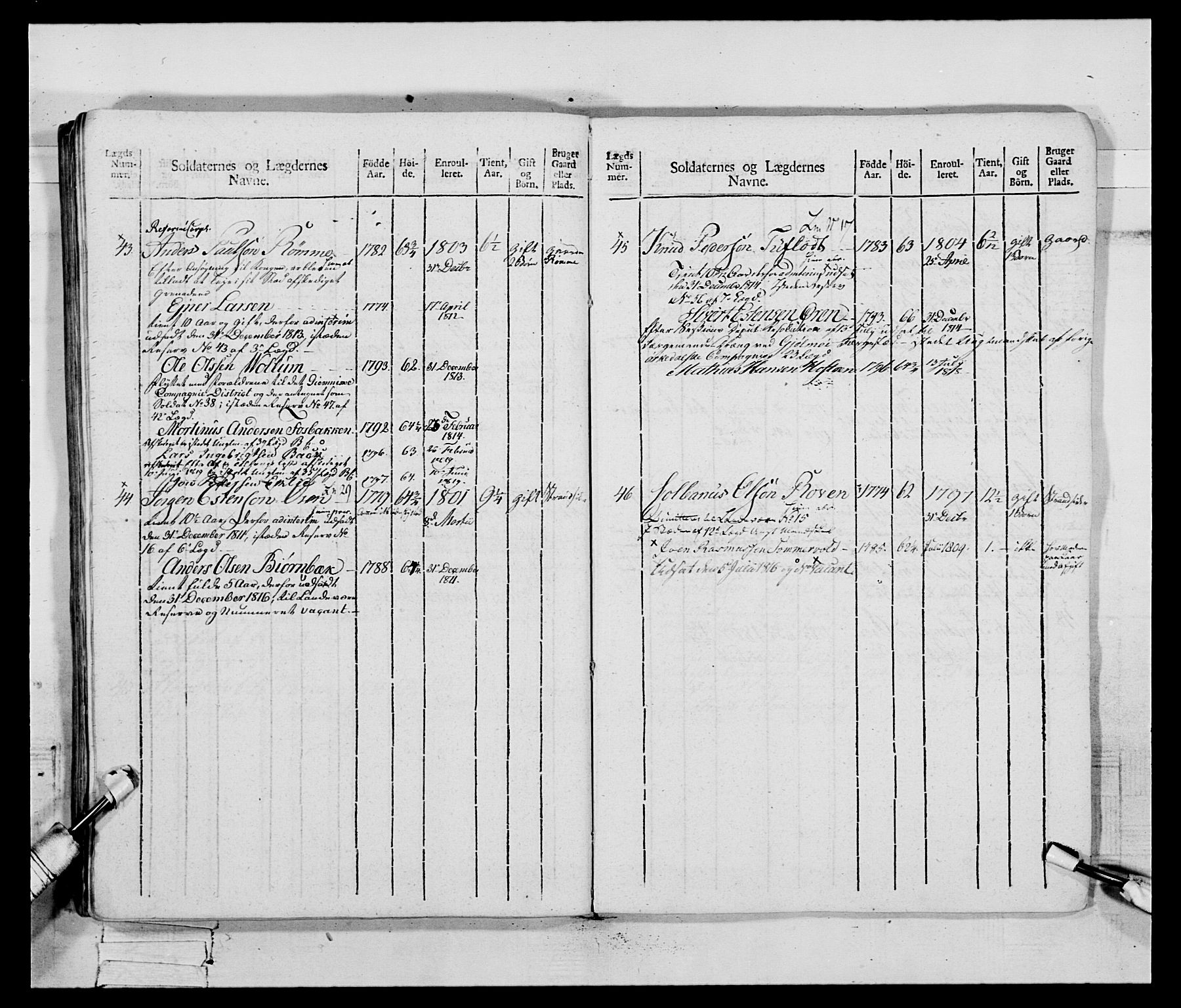 Generalitets- og kommissariatskollegiet, Det kongelige norske kommissariatskollegium, AV/RA-EA-5420/E/Eh/L0083c: 2. Trondheimske nasjonale infanteriregiment, 1810, p. 65