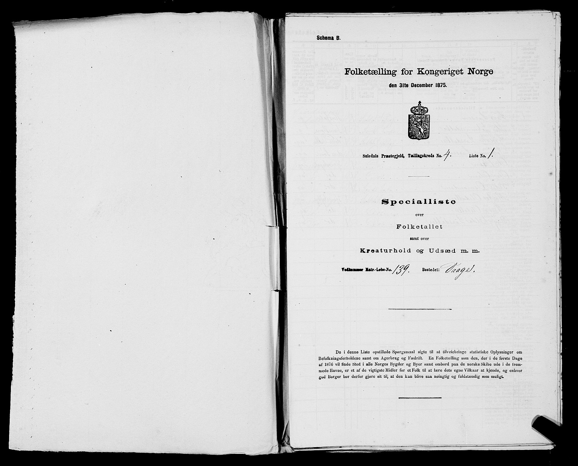 SAST, 1875 census for 1134P Suldal, 1875, p. 501