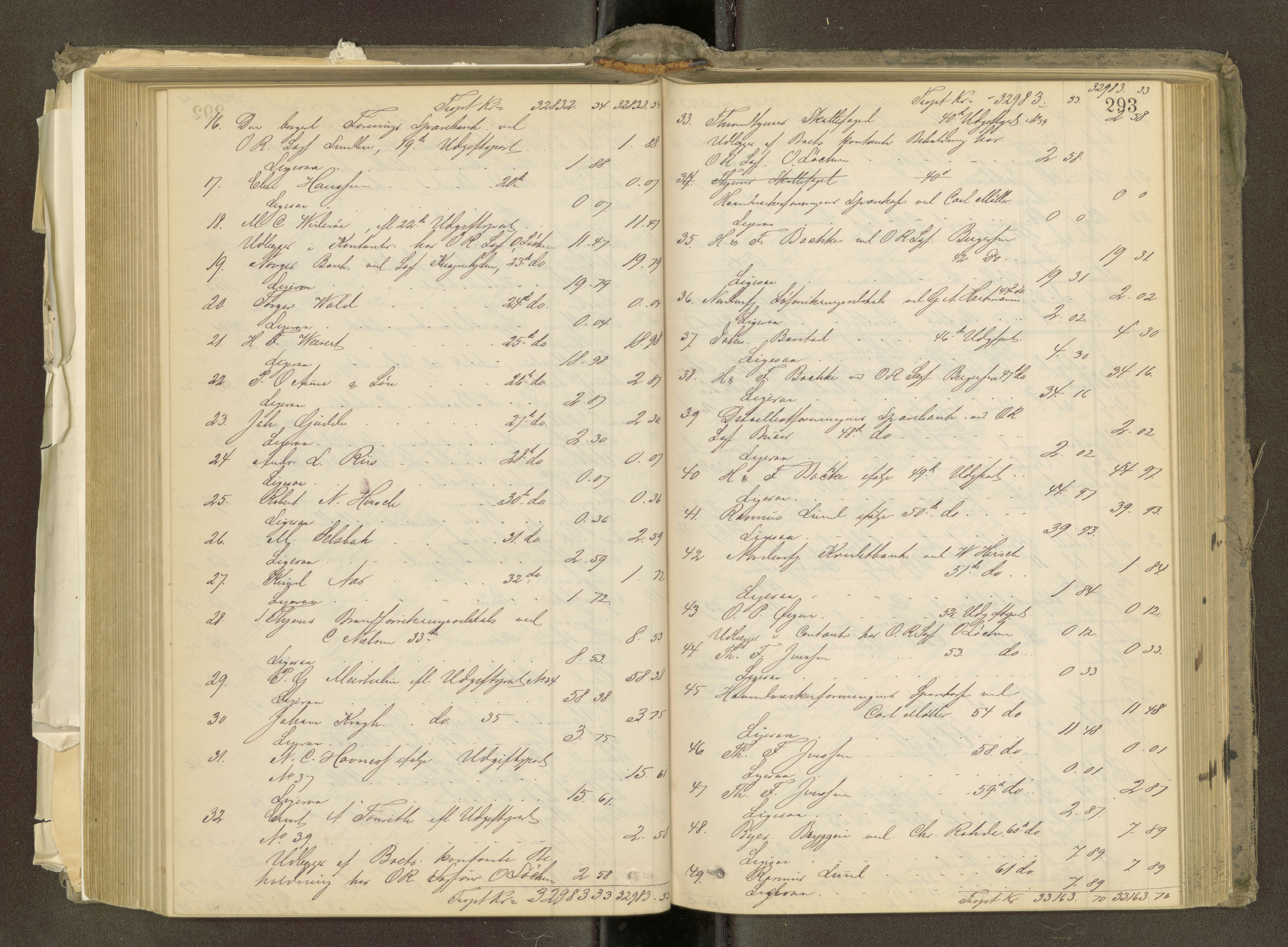 Trondheim byfogd, AV/SAT-A-0003/1/3/3A/L0032: Skifteutlodningsprotokoll - 22/9-1/4. (m/ register) U, 1877-1882, p. 293