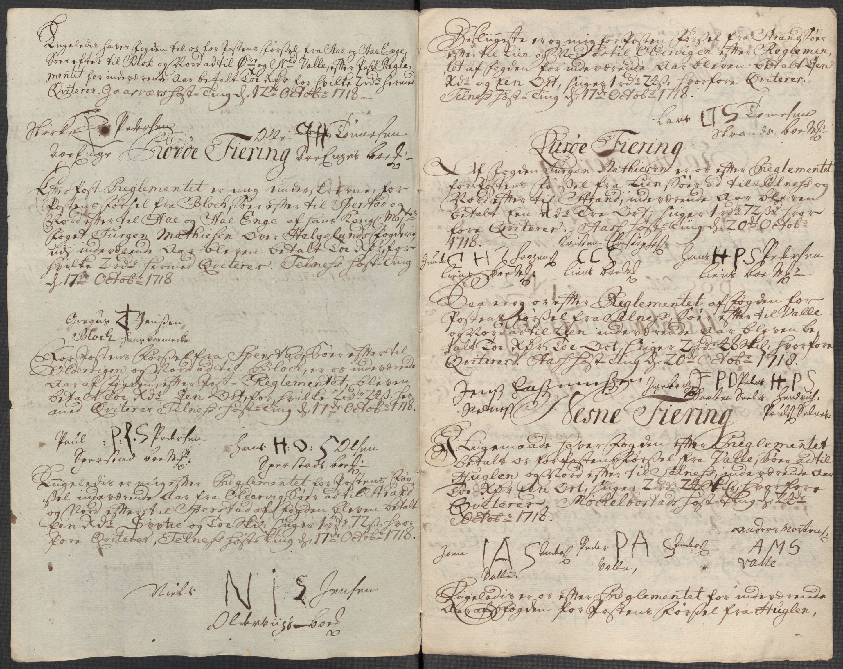 Rentekammeret inntil 1814, Reviderte regnskaper, Fogderegnskap, AV/RA-EA-4092/R65/L4516: Fogderegnskap Helgeland, 1718, p. 256