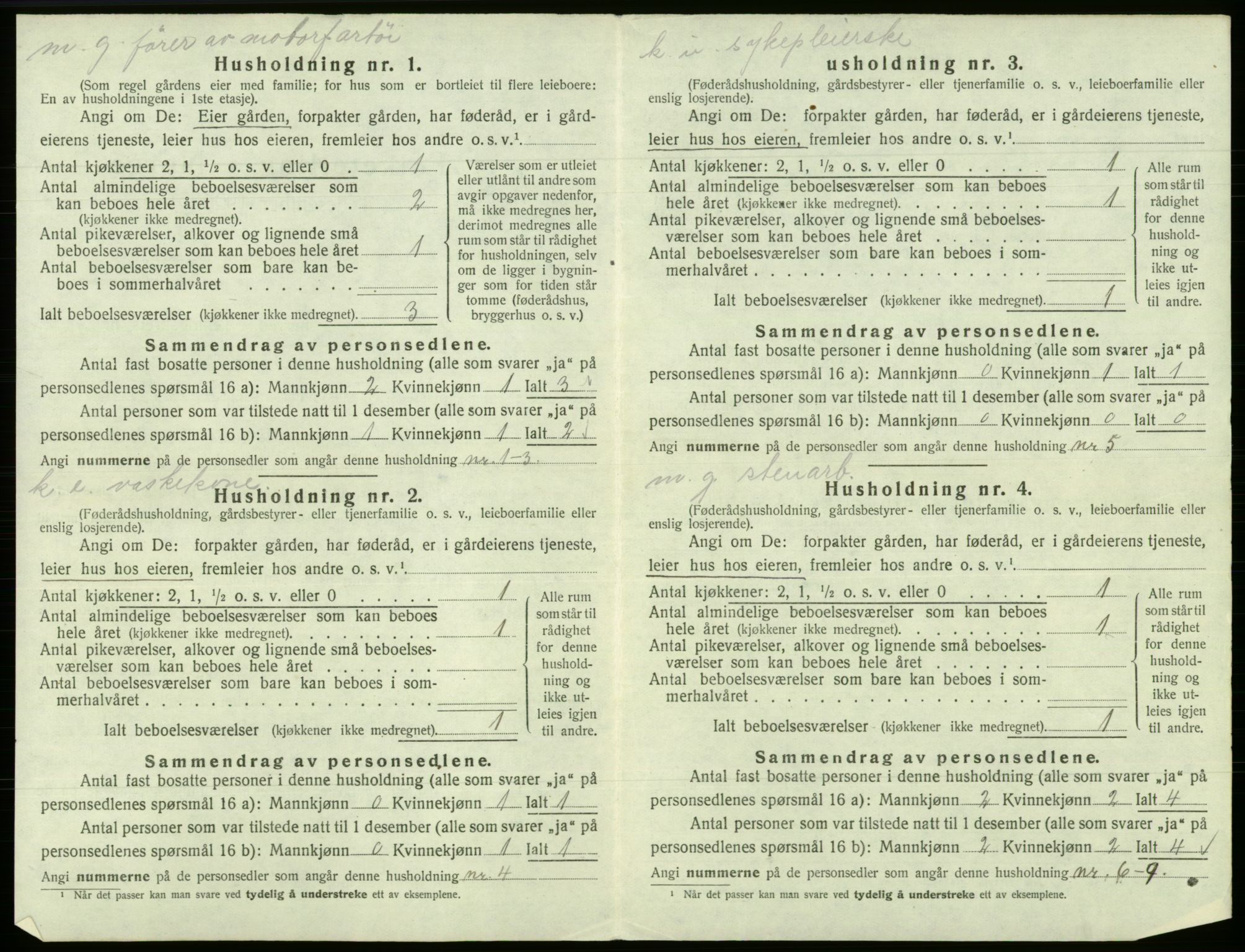 SAB, 1920 census for Fana, 1920, p. 3034