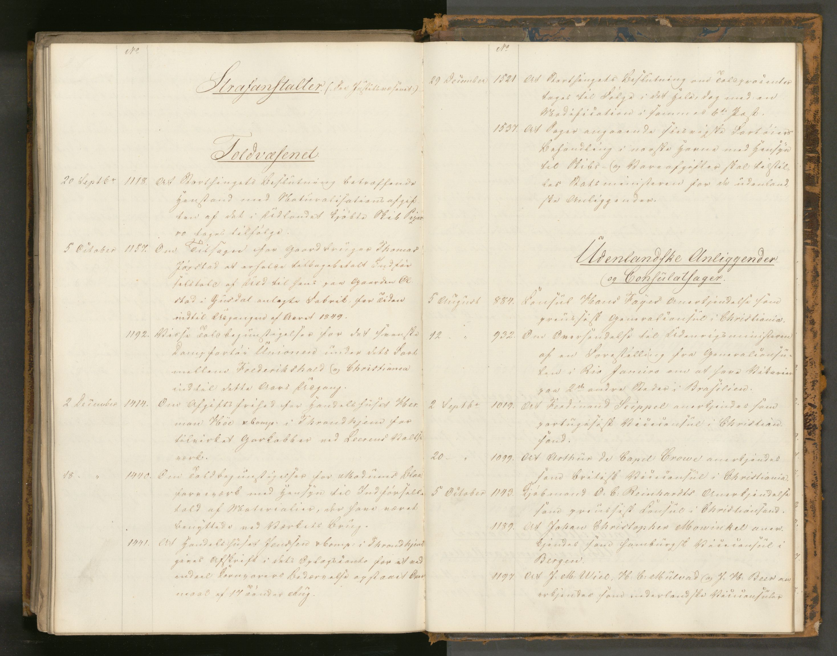 Statsrådssekretariatet, AV/RA-S-1001/A/Ab/L0068: Kgl. res. nr. 794-1537, 2. halvår, 1848