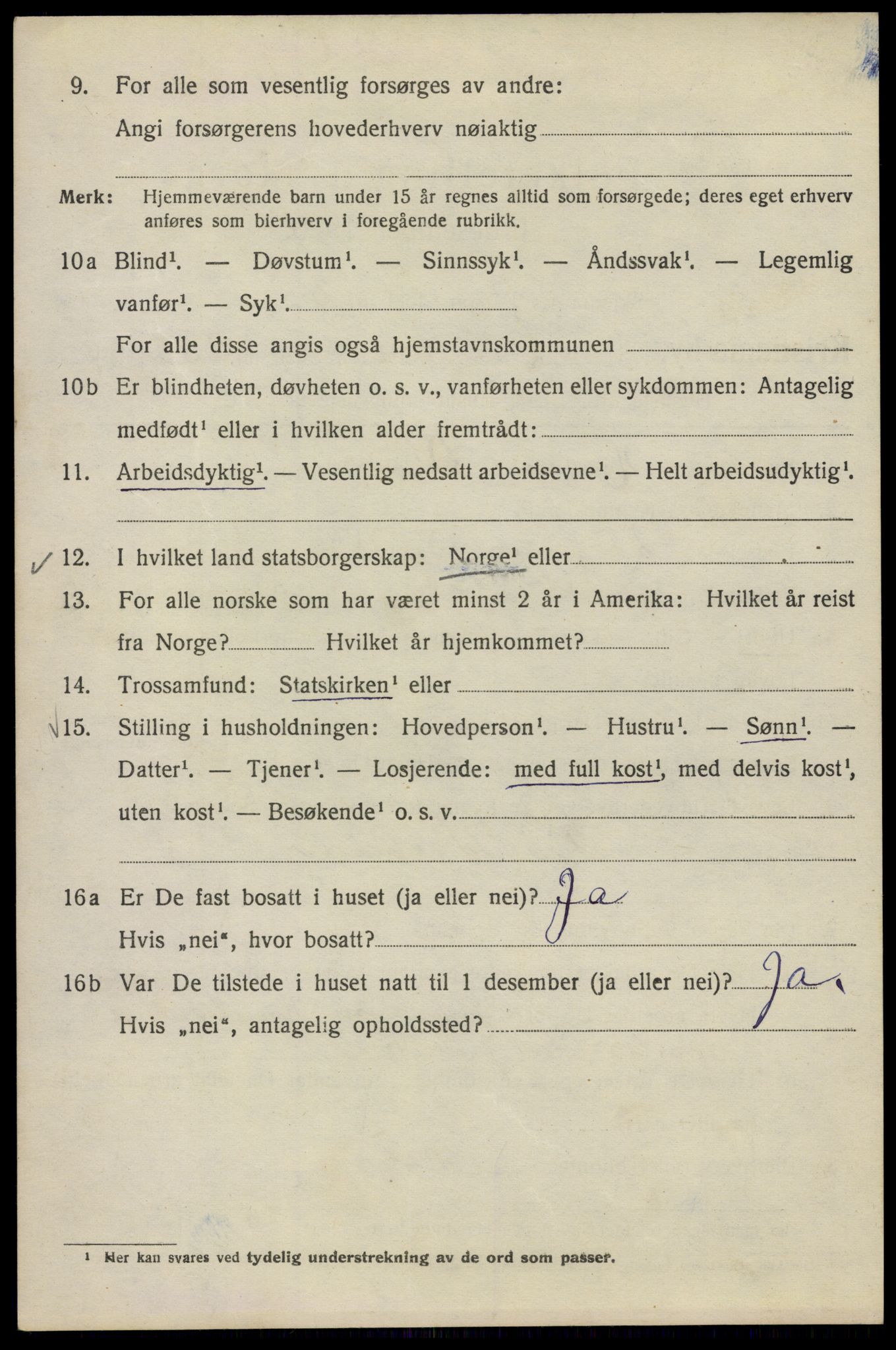 SAO, 1920 census for Kristiania, 1920, p. 284290