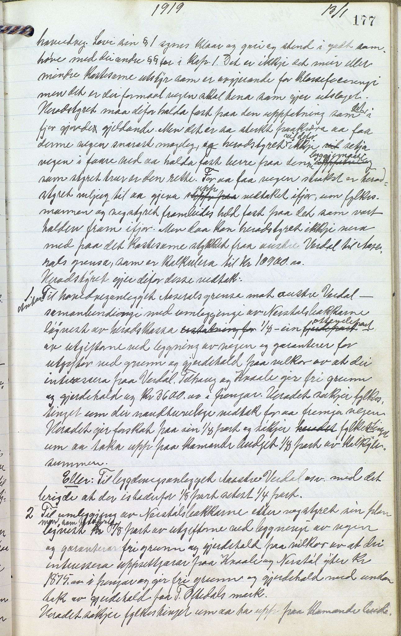 Eiken kommune - Formannskapet, ARKSOR/1034EI120/A/L0001: Møtebok, 1916-1925, p. 177