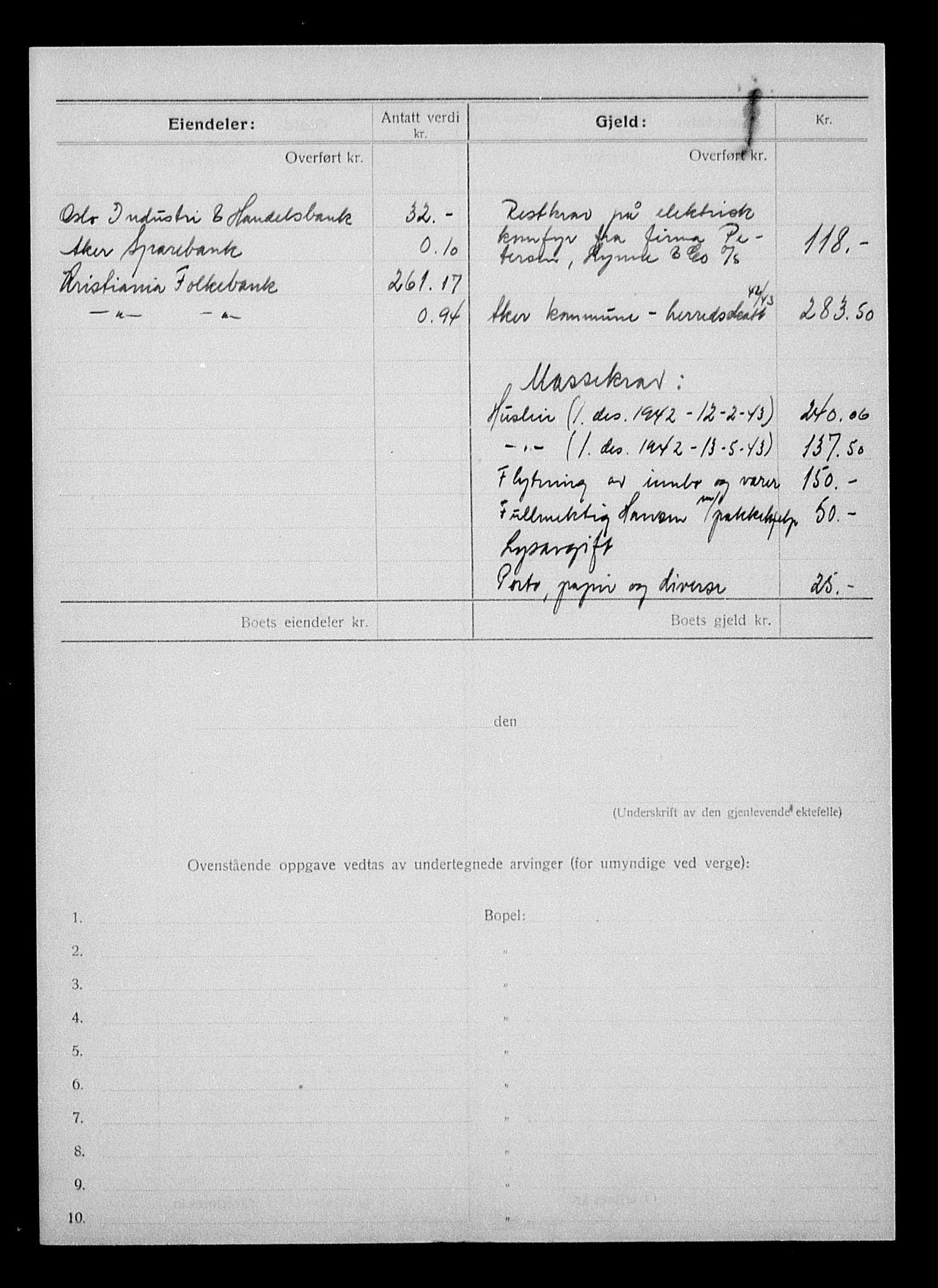 Justisdepartementet, Tilbakeføringskontoret for inndratte formuer, AV/RA-S-1564/H/Hc/Hcc/L0975: --, 1945-1947, p. 390