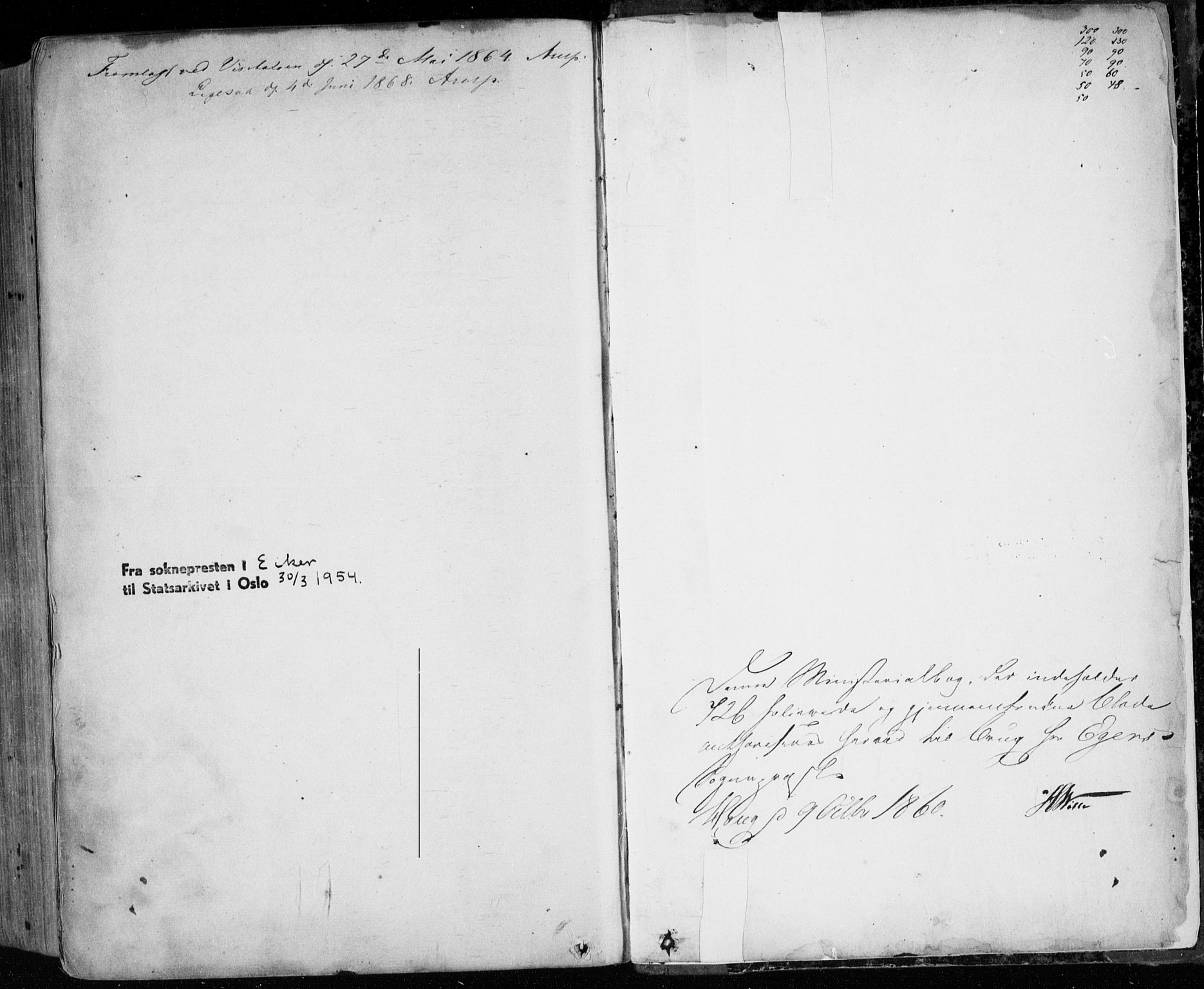 Eiker kirkebøker, SAKO/A-4/F/Fa/L0016: Parish register (official) no. I 16, 1860-1868