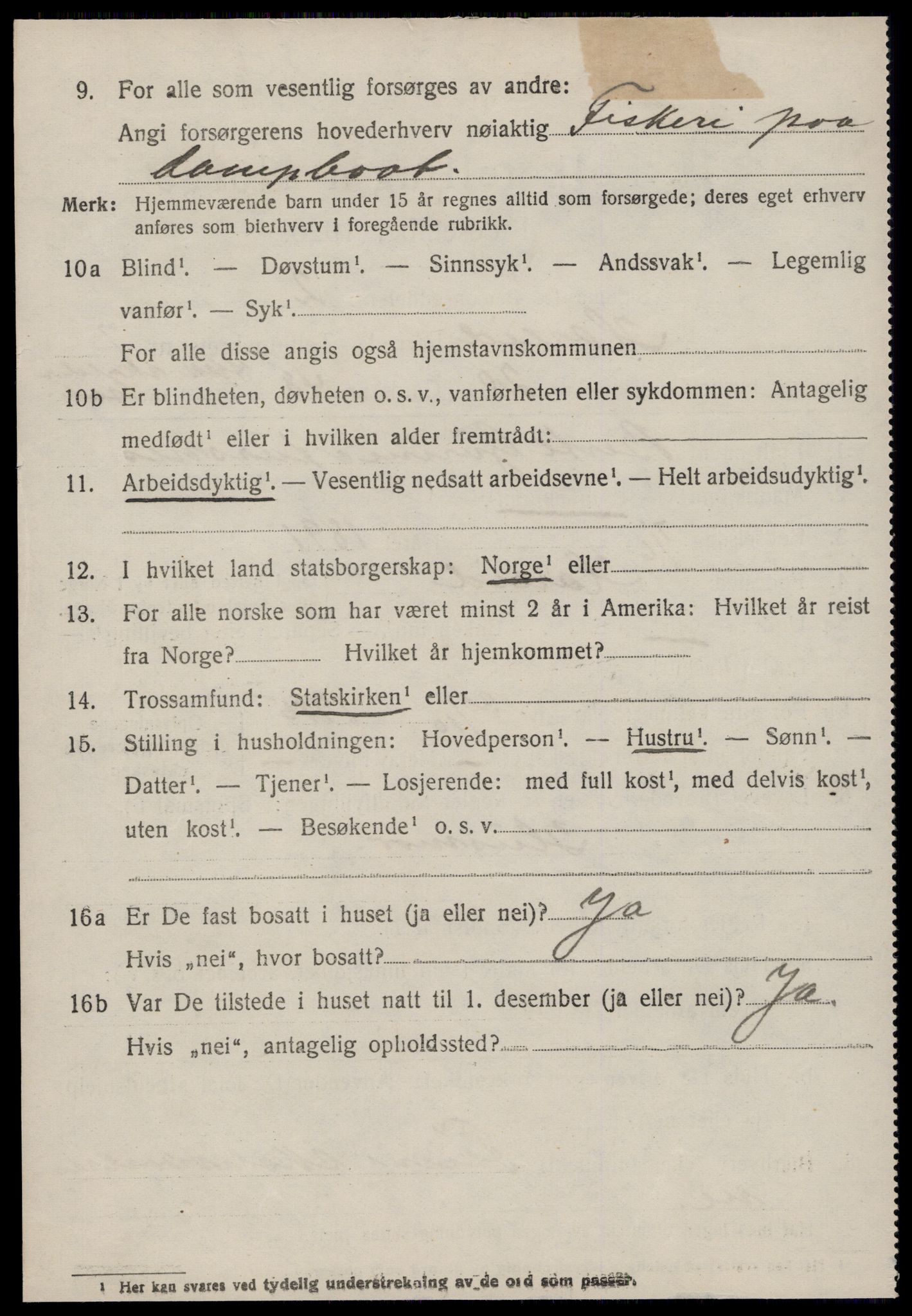 SAT, 1920 census for Hareid, 1920, p. 2758