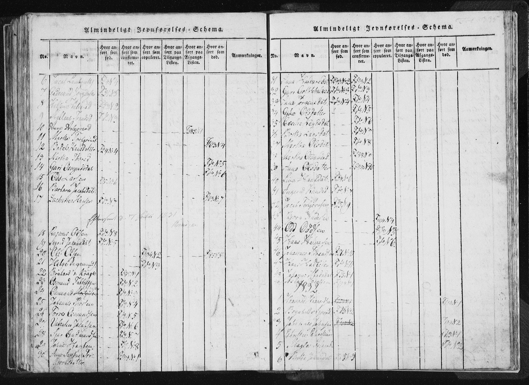 Vikedal sokneprestkontor, AV/SAST-A-101840/01/IV: Parish register (official) no. A 4, 1816-1850, p. 335