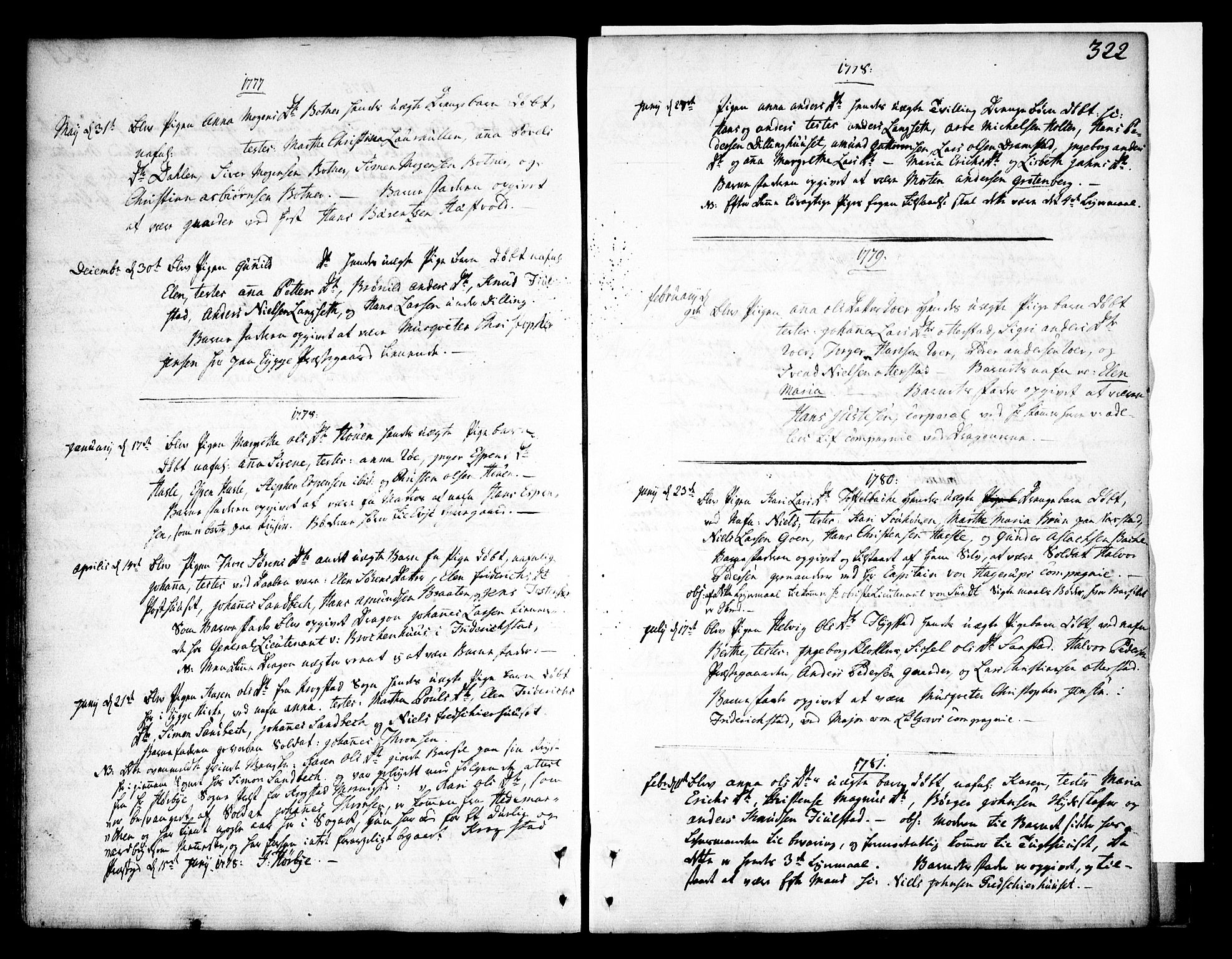 Rygge prestekontor Kirkebøker, SAO/A-10084b/F/Fa/L0002: Parish register (official) no. 2, 1771-1814, p. 322