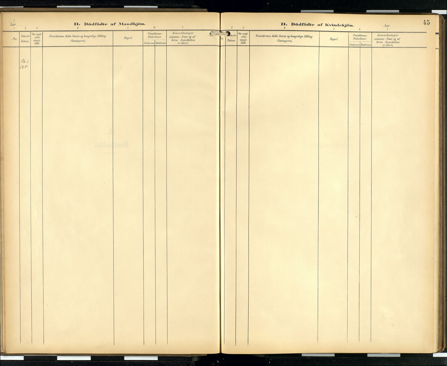 Den norske sjømannsmisjon i utlandet/Hamburg, AV/SAB-SAB/PA-0107/H/Ha/L0001: Parish register (official) no. A 1, 1907-1951, p. 44b-45a