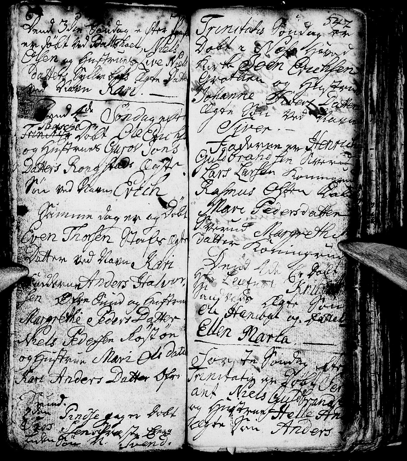 Nes prestekontor, Hedmark, AV/SAH-PREST-020/L/La/L0001: Parish register (copy) no. 1, 1663-1784, p. 546-547