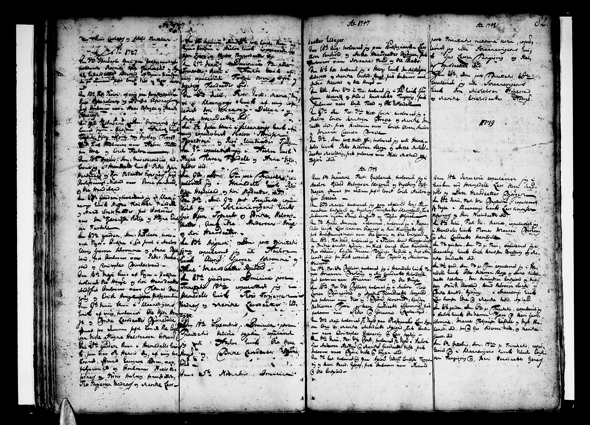 Skånevik sokneprestembete, SAB/A-77801/H/Haa: Parish register (official) no. A 1, 1745-1789, p. 82