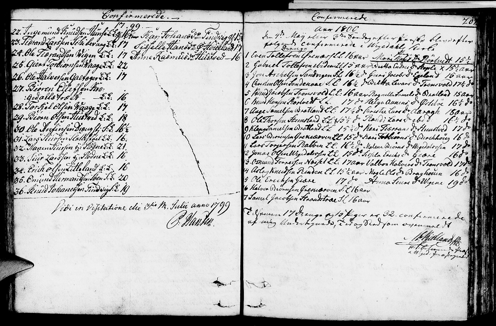 Vikedal sokneprestkontor, SAST/A-101840/01/IV: Parish register (official) no. A 2, 1779-1817, p. 207