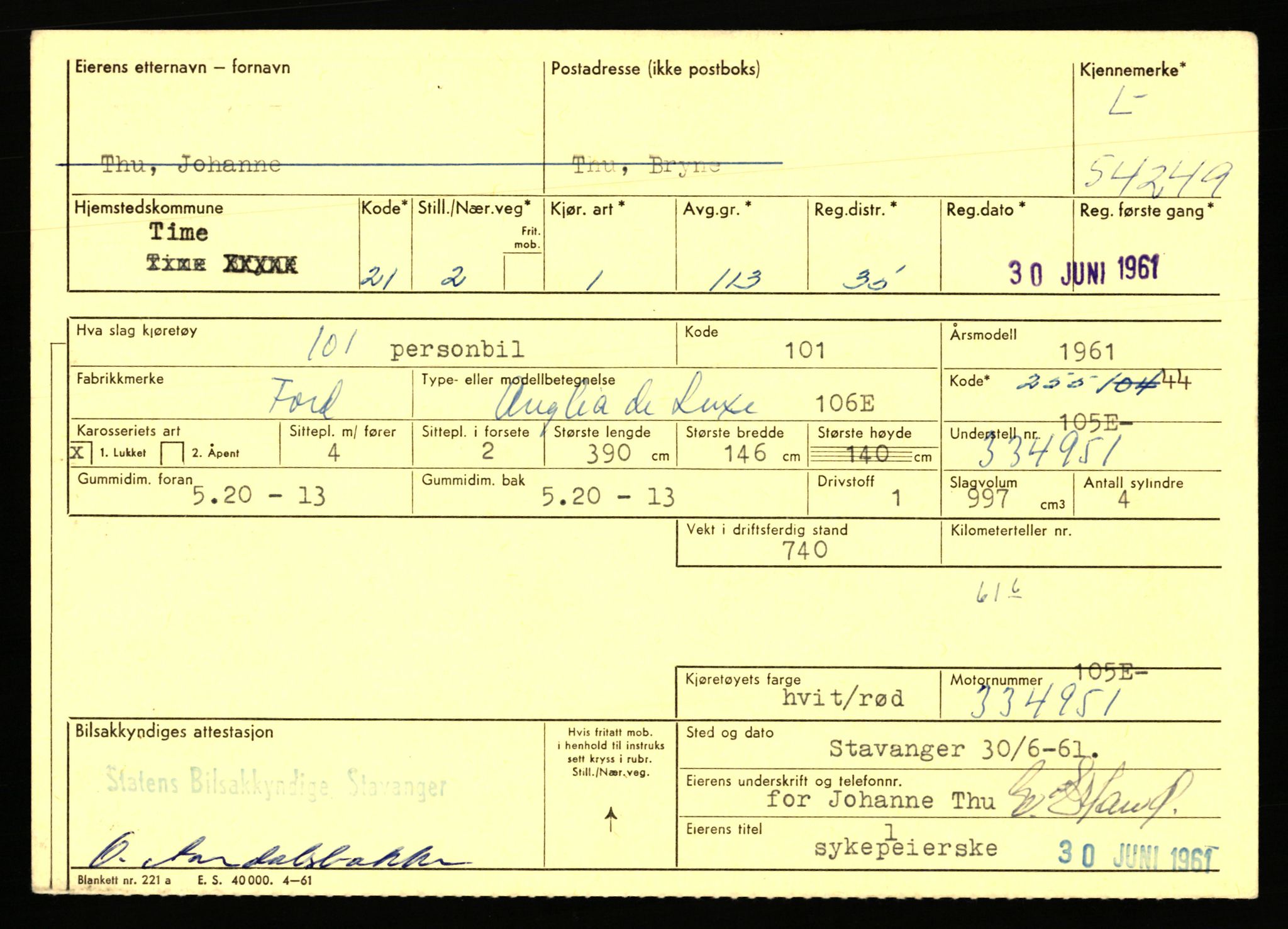 Stavanger trafikkstasjon, AV/SAST-A-101942/0/F/L0054: L-54200 - L-55699, 1930-1971, p. 105