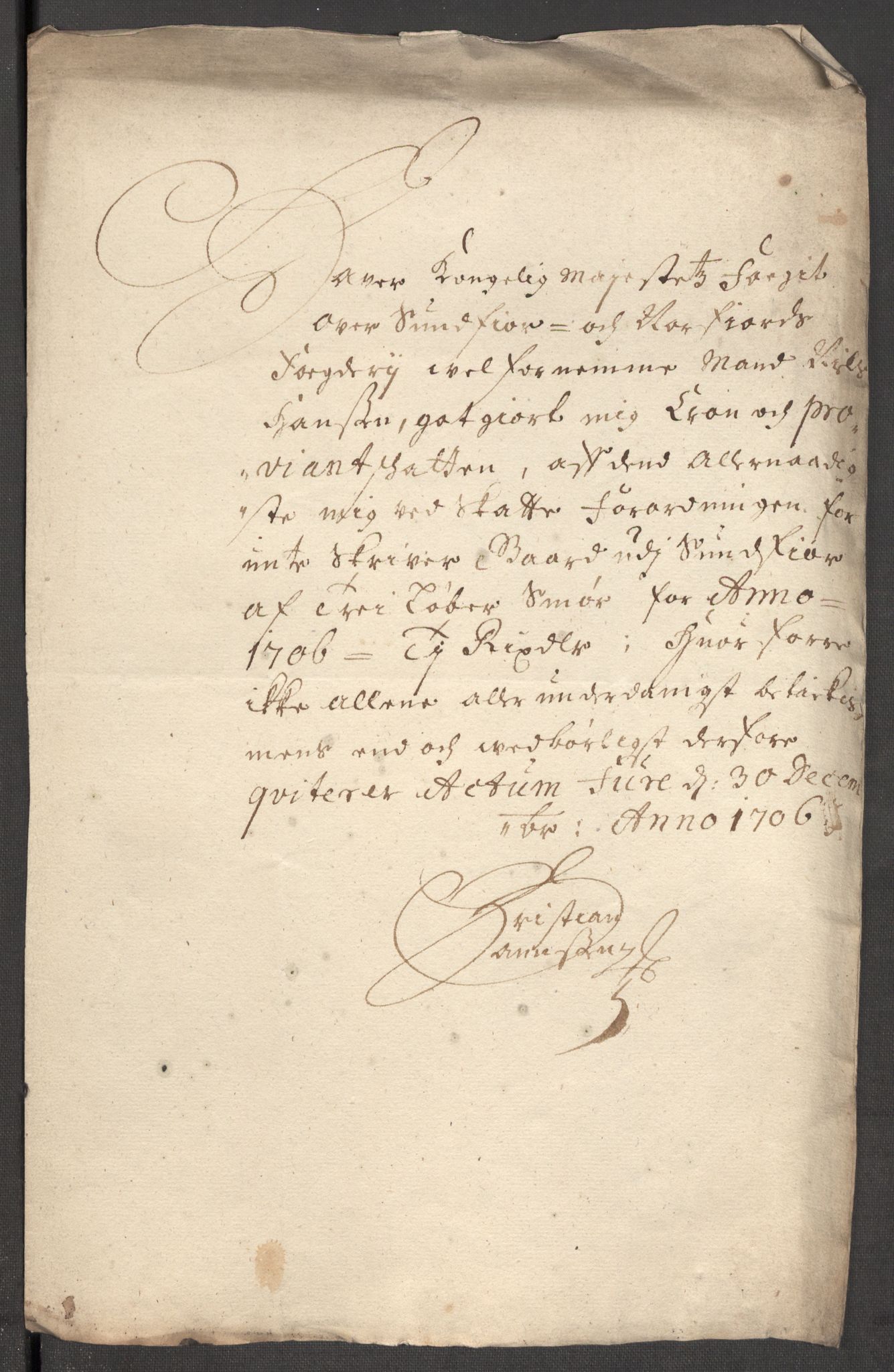 Rentekammeret inntil 1814, Reviderte regnskaper, Fogderegnskap, RA/EA-4092/R53/L3430: Fogderegnskap Sunn- og Nordfjord, 1706-1707, p. 162