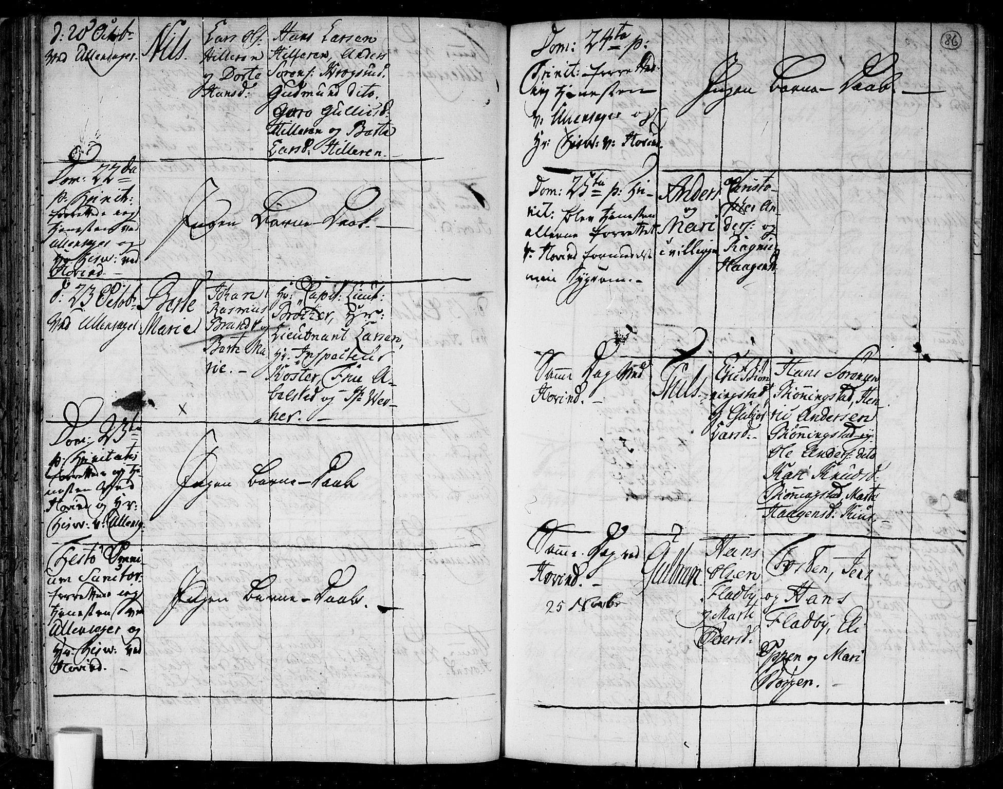 Ullensaker prestekontor Kirkebøker, SAO/A-10236a/F/Fa/L0006: Parish register (official) no. I 6, 1762-1785, p. 86