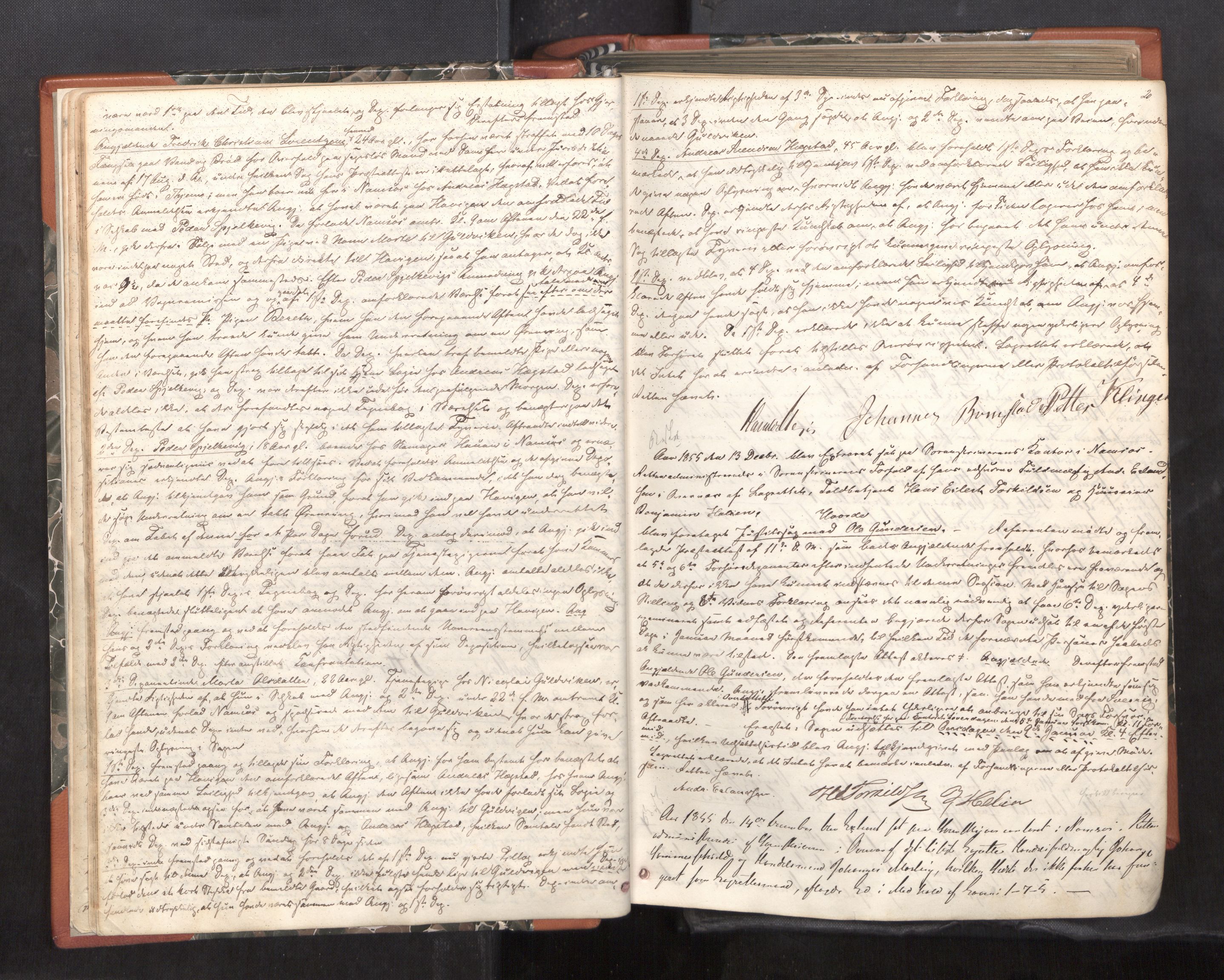 Namdal sorenskriveri, AV/SAT-A-4133/1/1/1B/L0012: Ekstrarettsprotokoll nr. 10, 1855-1861, p. 19b-20a