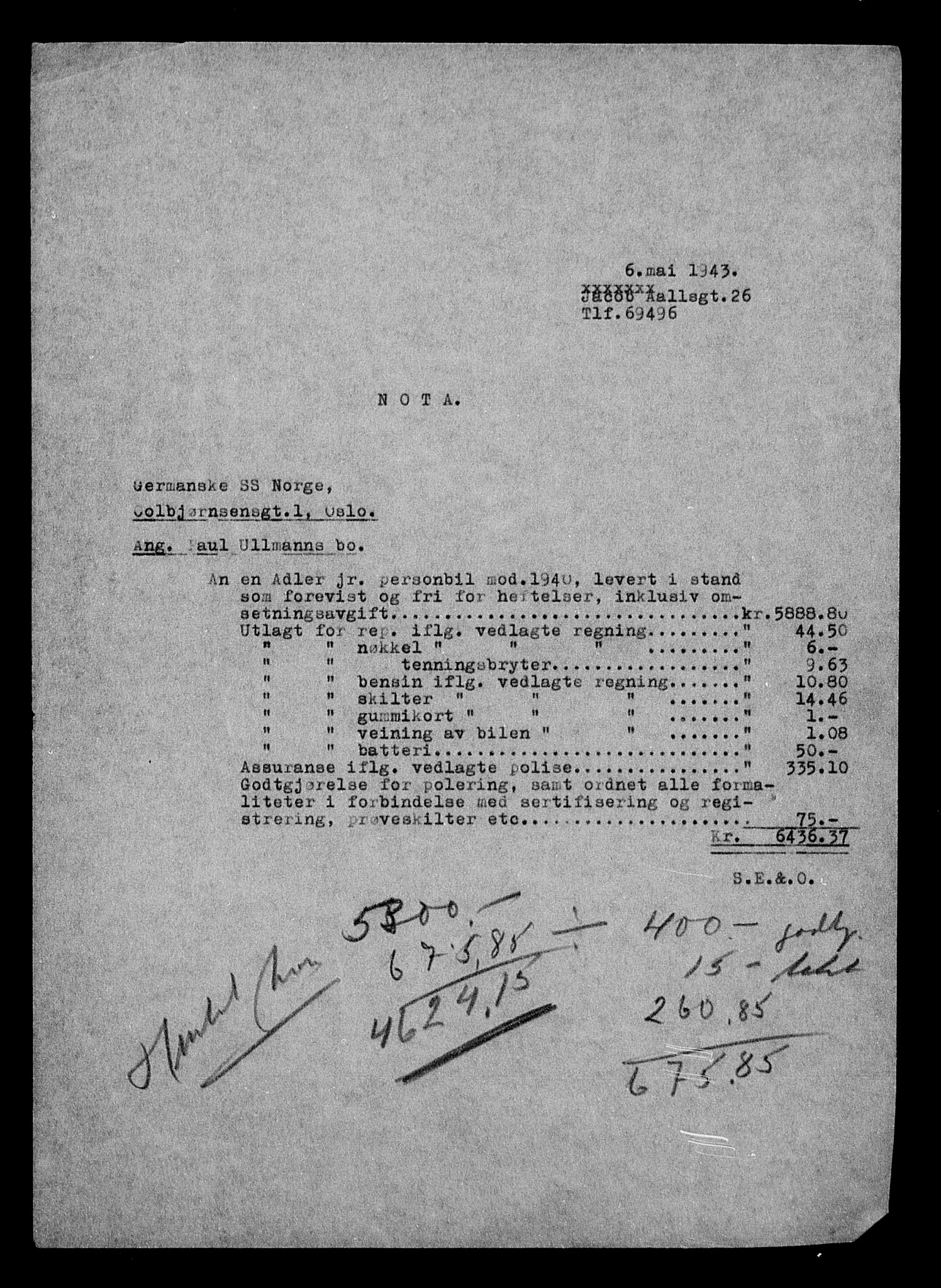 Justisdepartementet, Tilbakeføringskontoret for inndratte formuer, AV/RA-S-1564/H/Hc/Hcd/L1008: --, 1945-1947, p. 664