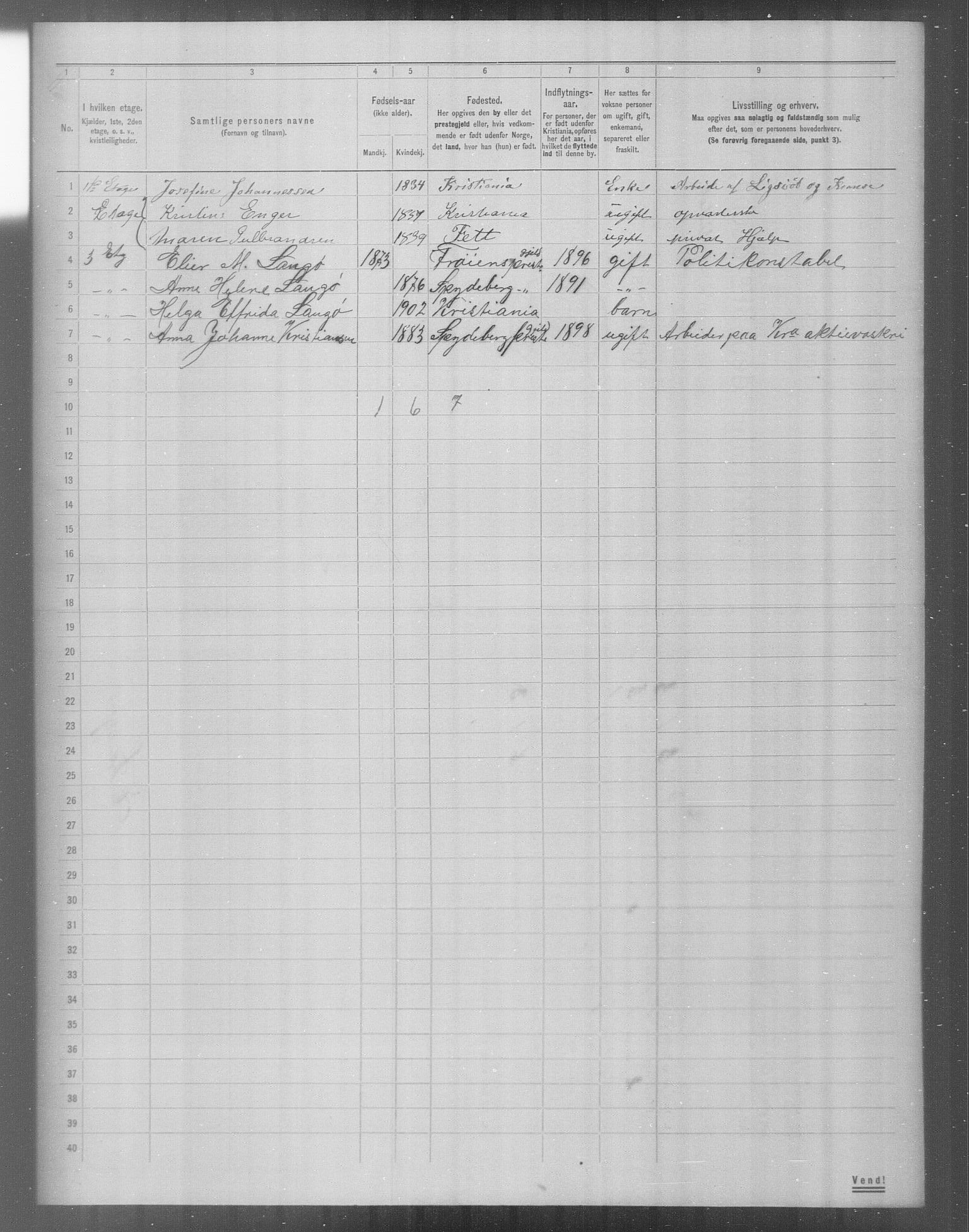 OBA, Municipal Census 1904 for Kristiania, 1904, p. 22630