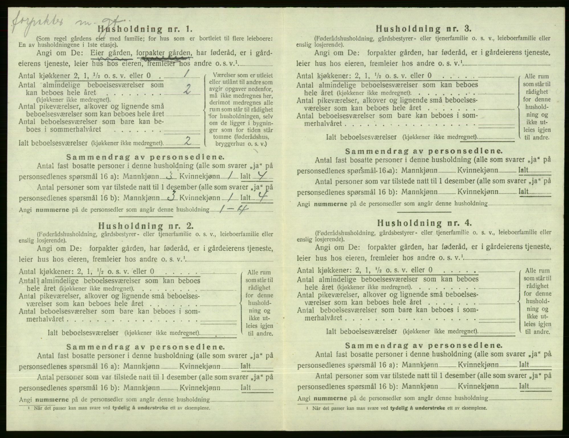 SAB, 1920 census for Evanger, 1920, p. 508