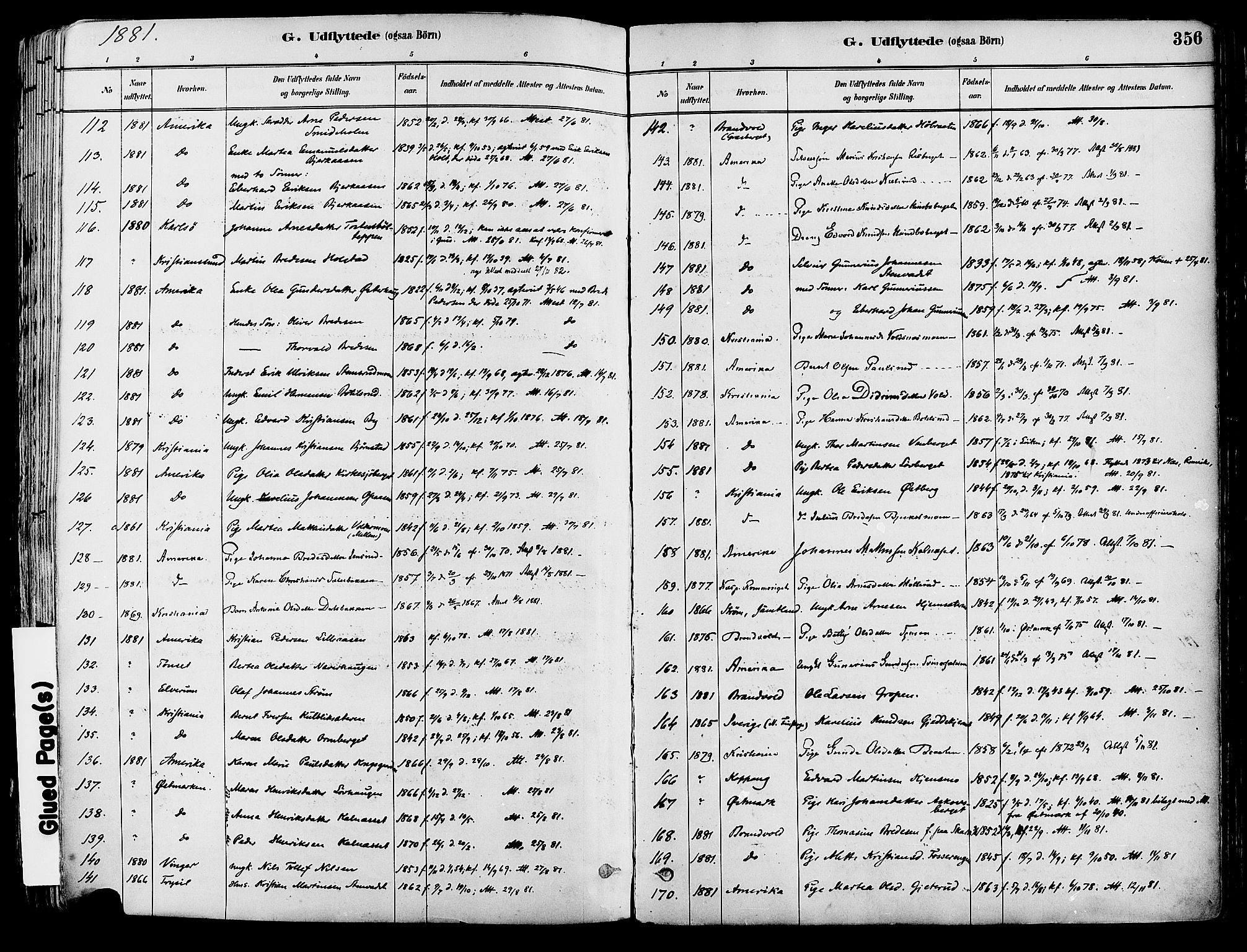 Grue prestekontor, AV/SAH-PREST-036/H/Ha/Haa/L0012: Parish register (official) no. 12, 1881-1897, p. 356