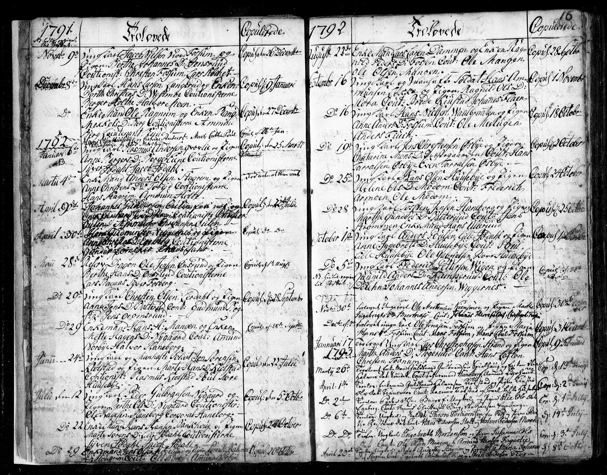 Aurskog prestekontor Kirkebøker, AV/SAO-A-10304a/F/Fa/L0003: Parish register (official) no. I 3, 1767-1807, p. 16