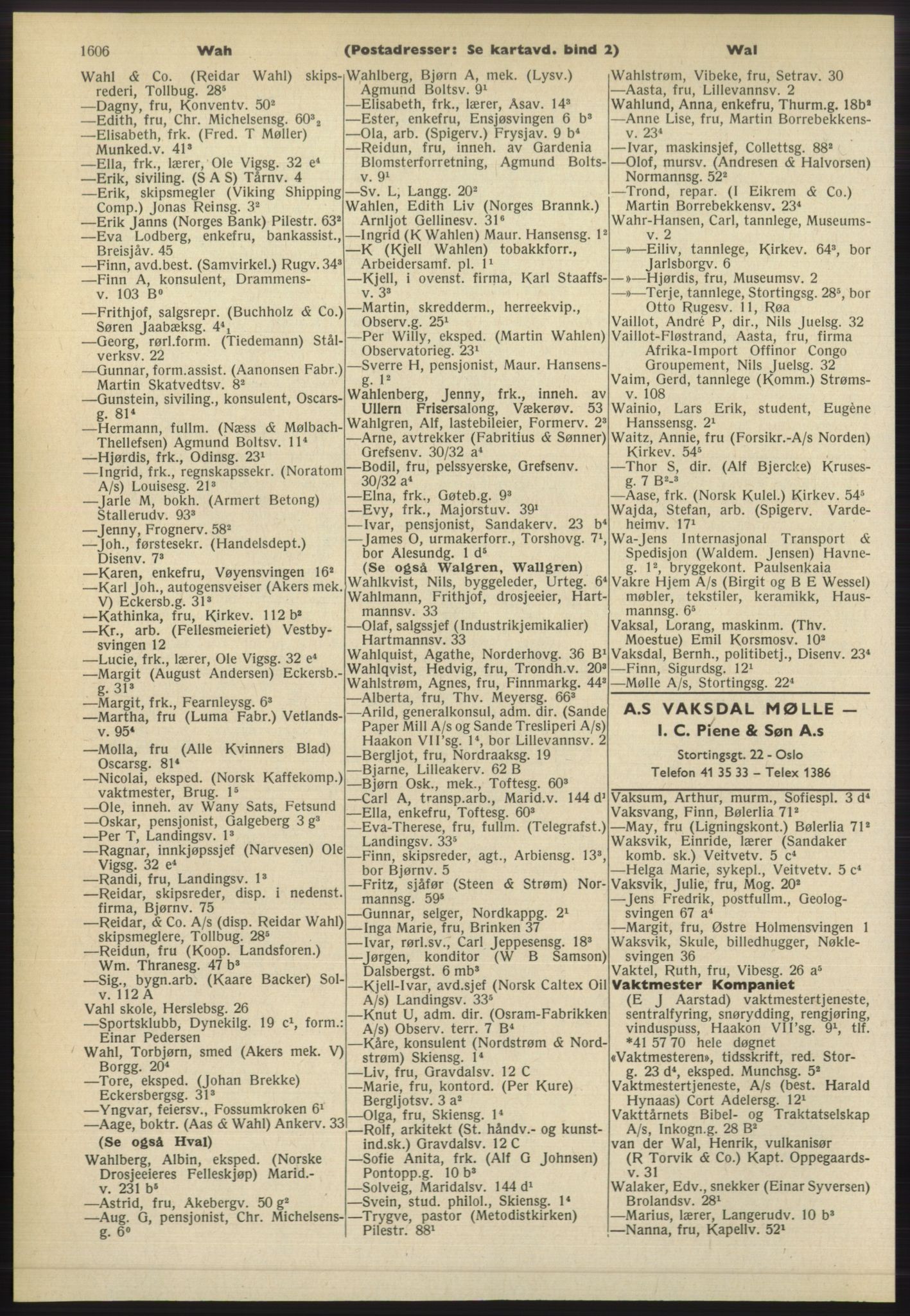 Kristiania/Oslo adressebok, PUBL/-, 1965-1966, p. 1606