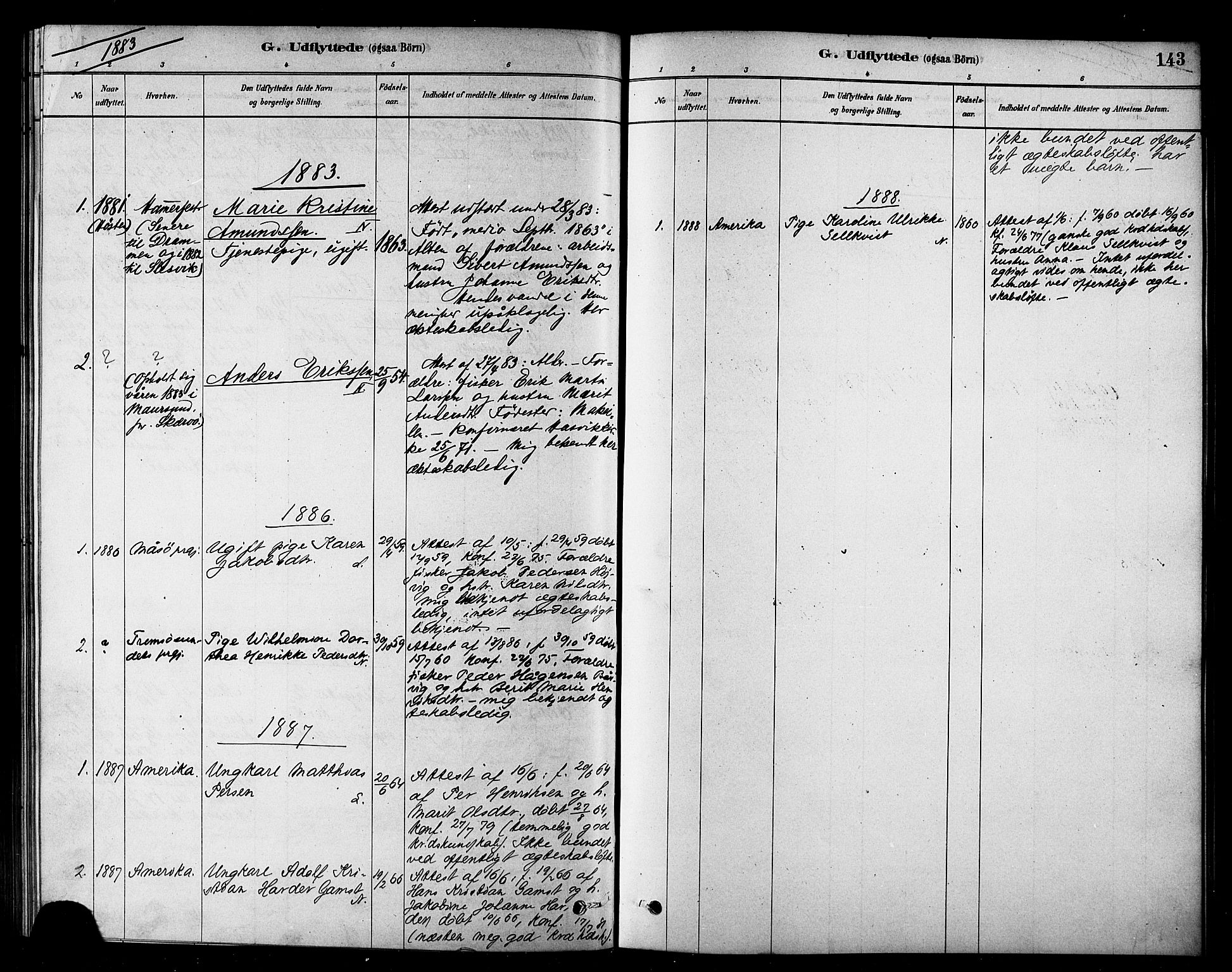 Loppa sokneprestkontor, SATØ/S-1339/H/Ha/L0007kirke: Parish register (official) no. 7, 1879-1889, p. 143