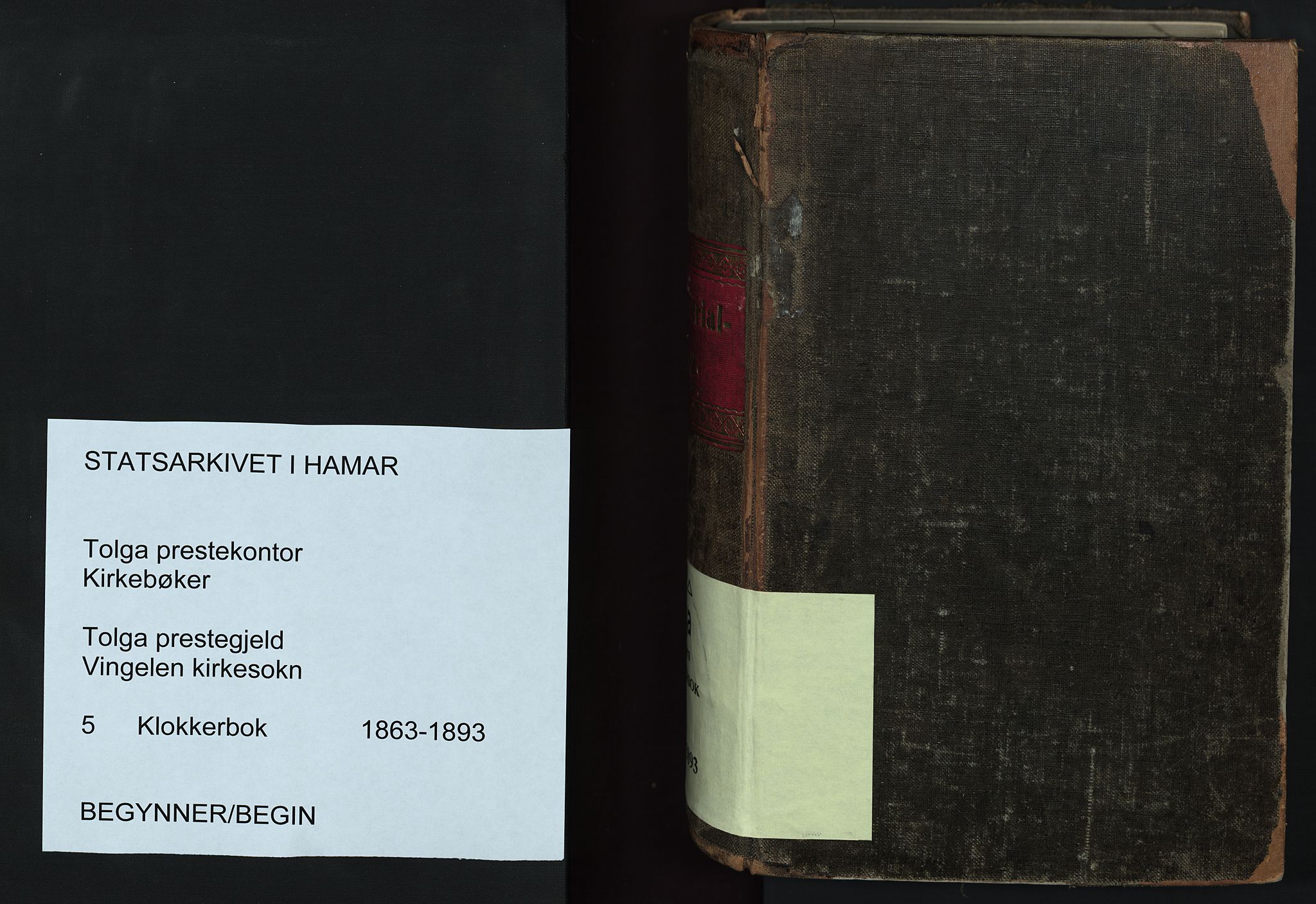 Tolga prestekontor, AV/SAH-PREST-062/L/L0005: Parish register (copy) no. 5, 1862-1893